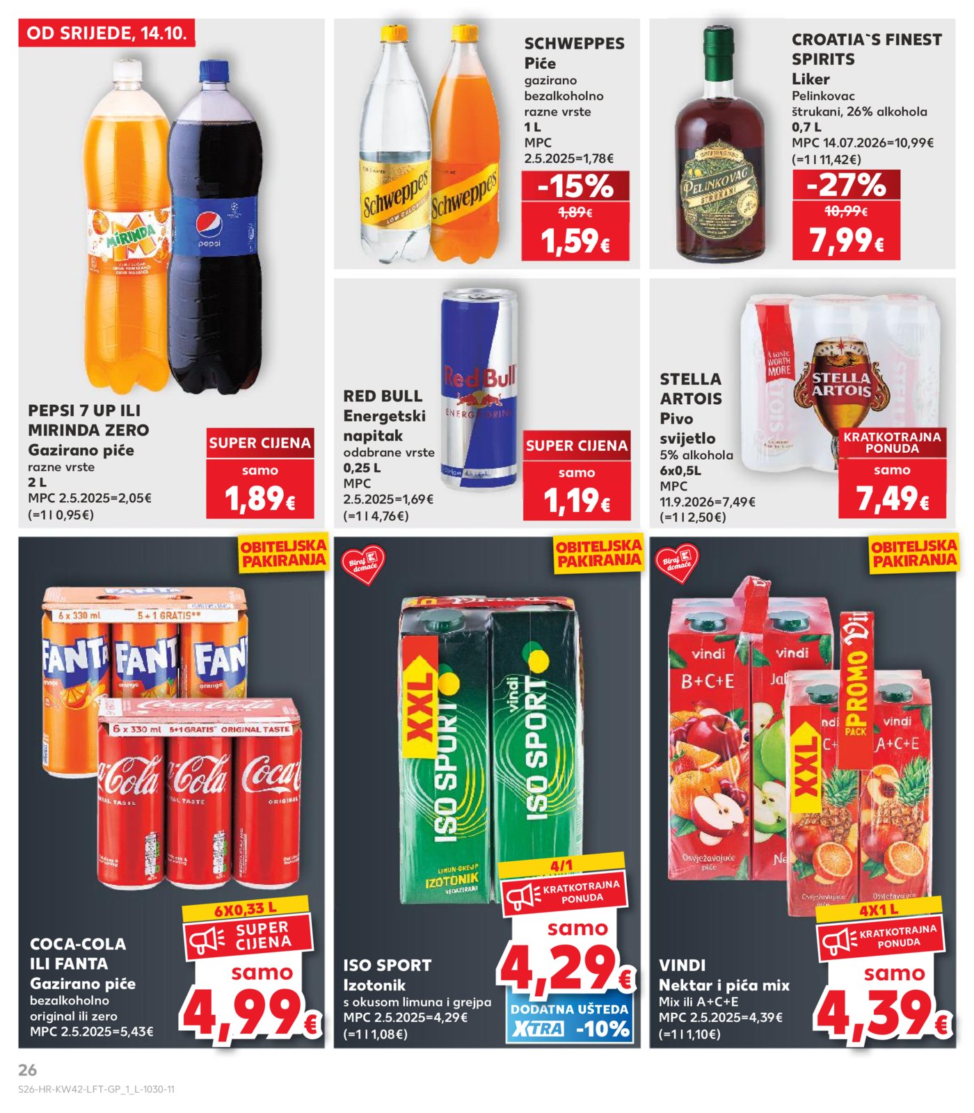 Kaufland katalog Akcija 14.10. - 20.10.2026.