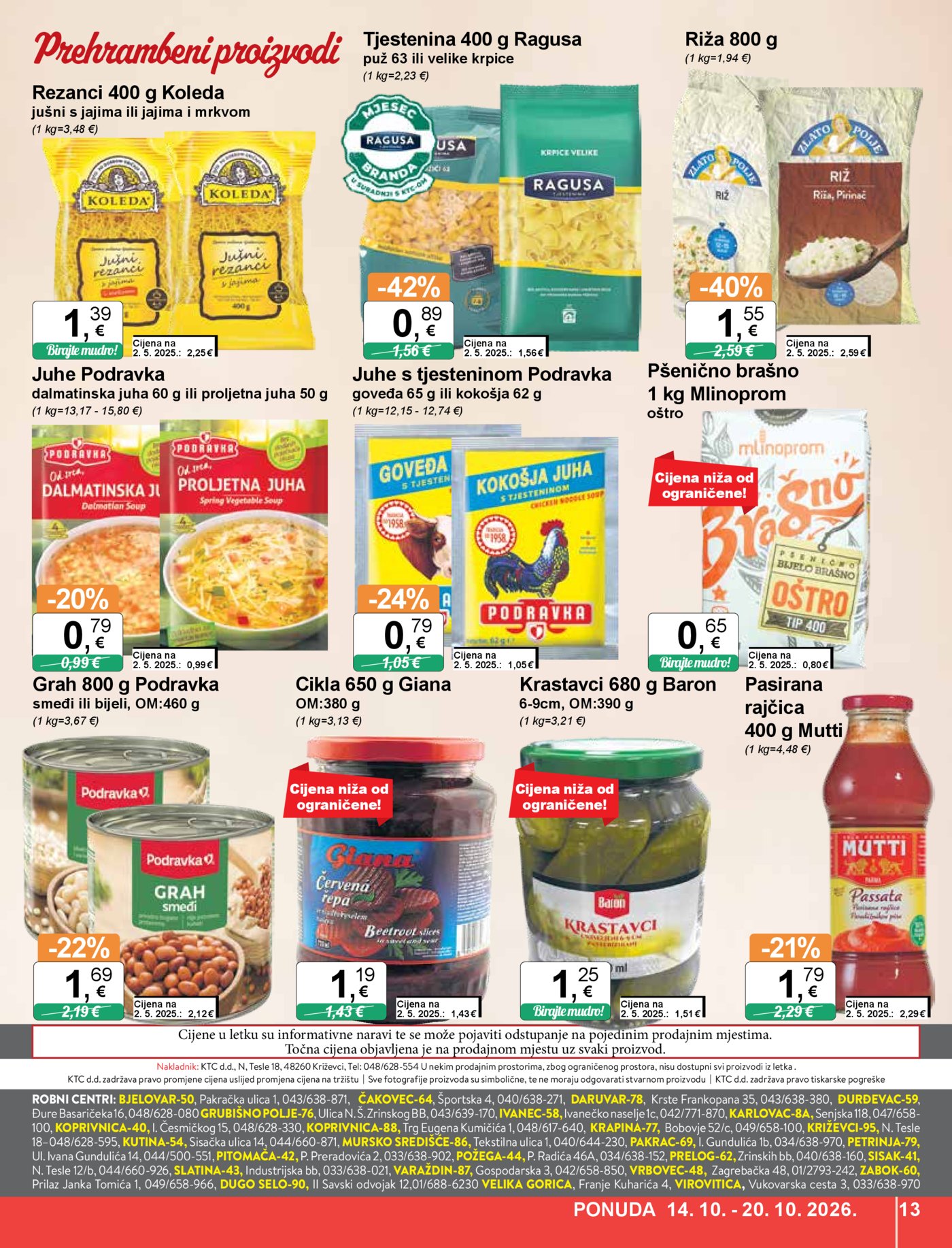 KTC katalog Široke potrošnje 14.10. - 20.10.2026.