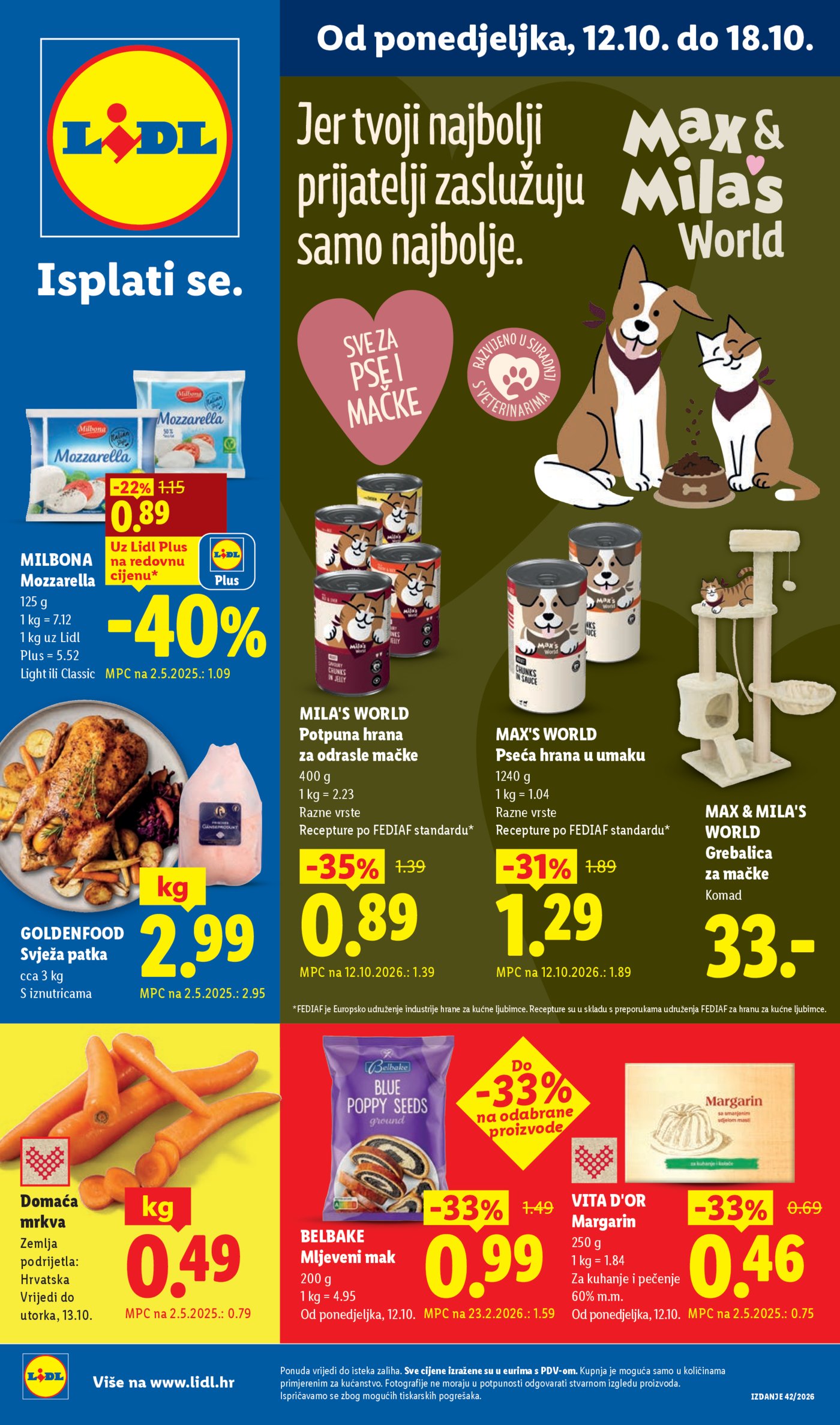 Lidl katalog Super ponuda od ponedjeljka 12.10. - 18.10.2026.
