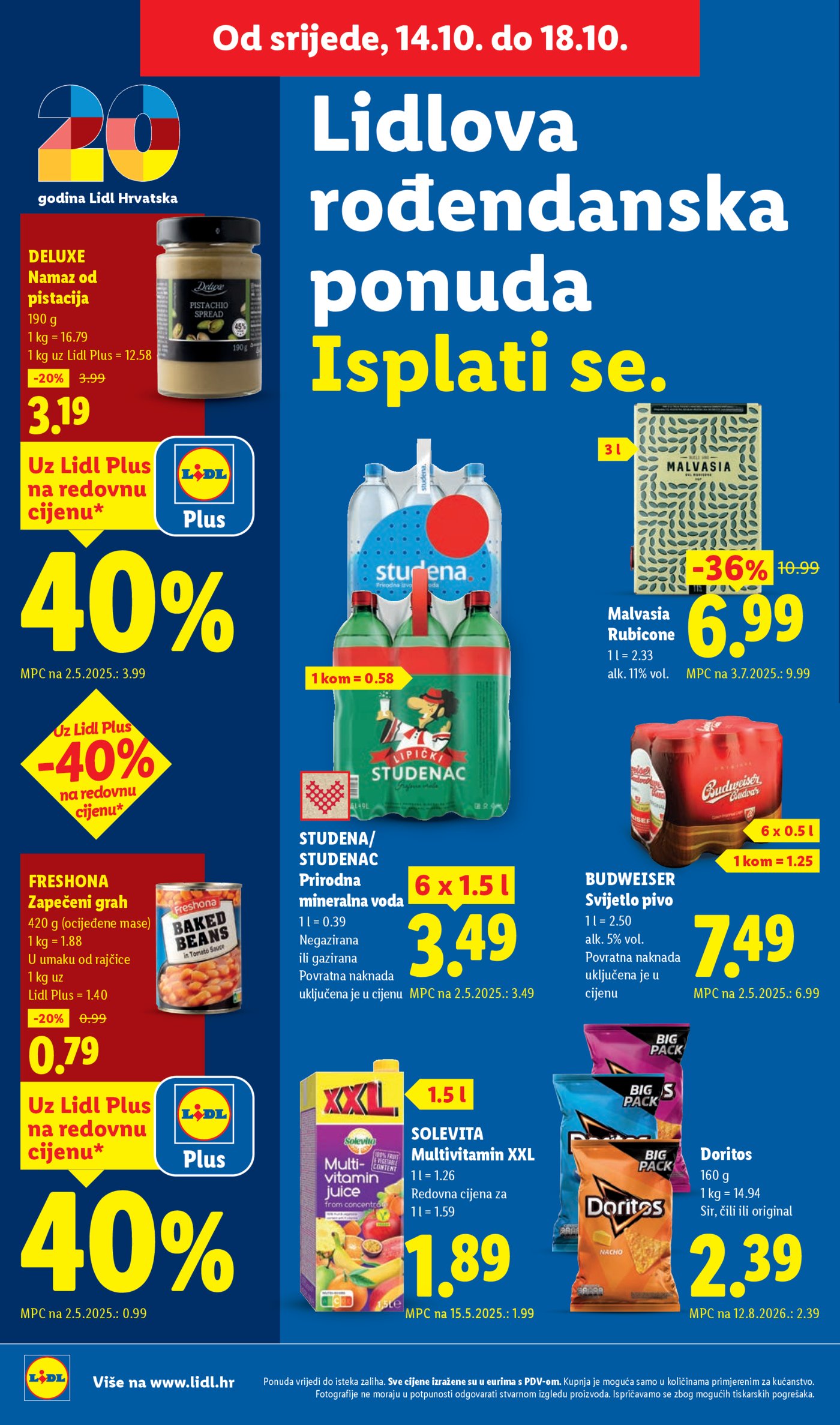 Lidl katalog Super ponuda od ponedjeljka 12.10. - 18.10.2026.