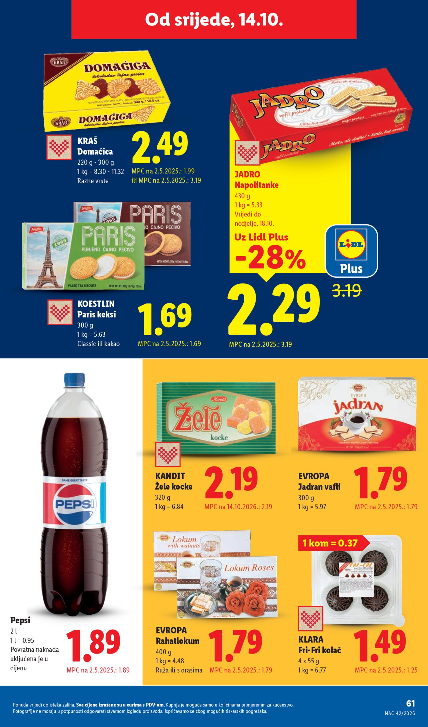 Lidl katalog Super ponuda od ponedjeljka 12.10. - 18.10.2026.