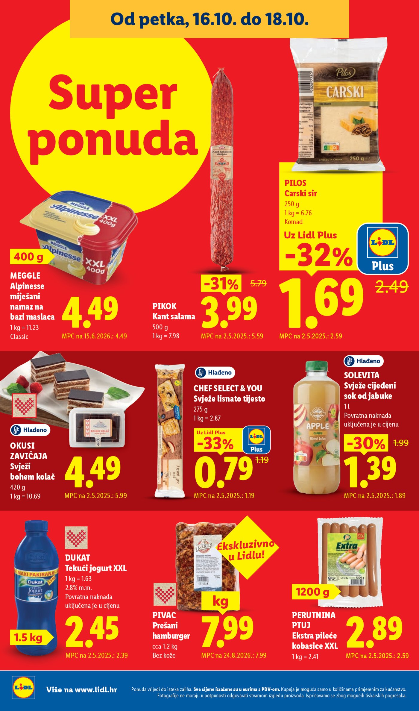 Lidl katalog Super ponuda od ponedjeljka 12.10. - 18.10.2026.