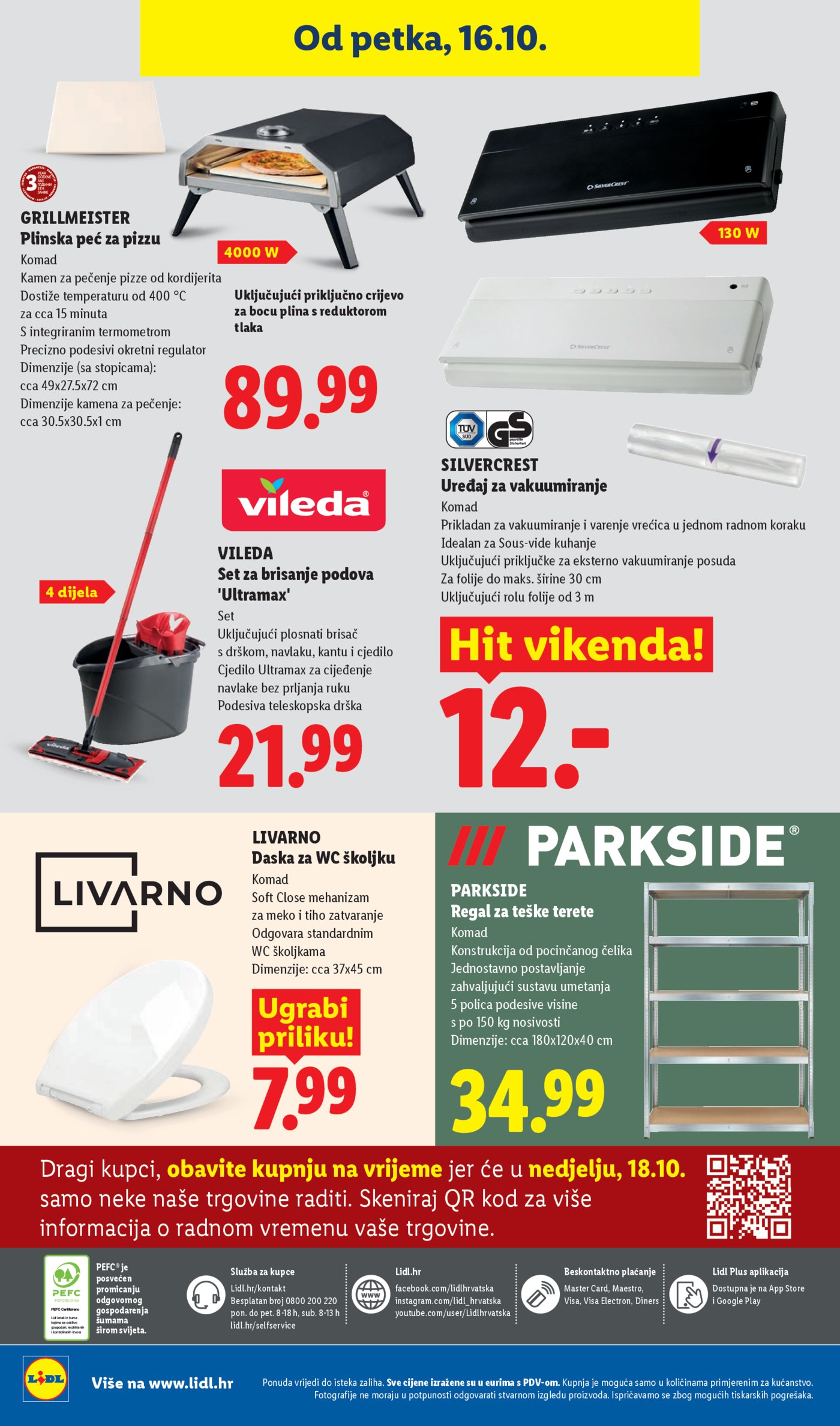 Lidl katalog Super ponuda od ponedjeljka 12.10. - 18.10.2026.