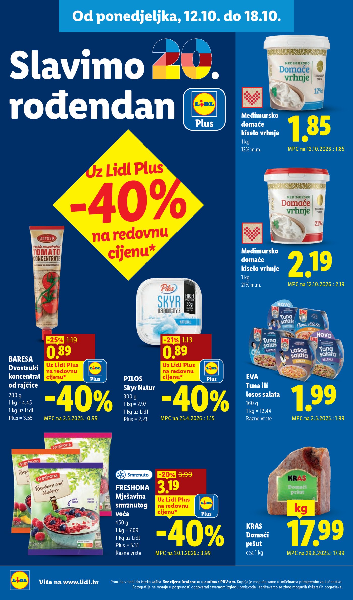 Lidl katalog Super ponuda od ponedjeljka 12.10. - 18.10.2026.