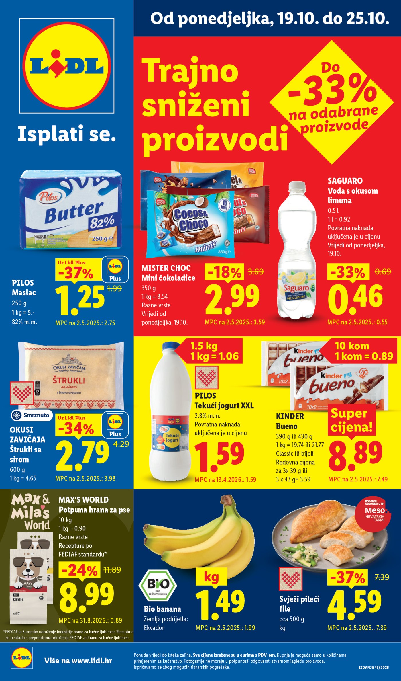 Lidl katalog Super ponuda od ponedjeljka 19.10. - 25.10.2026.