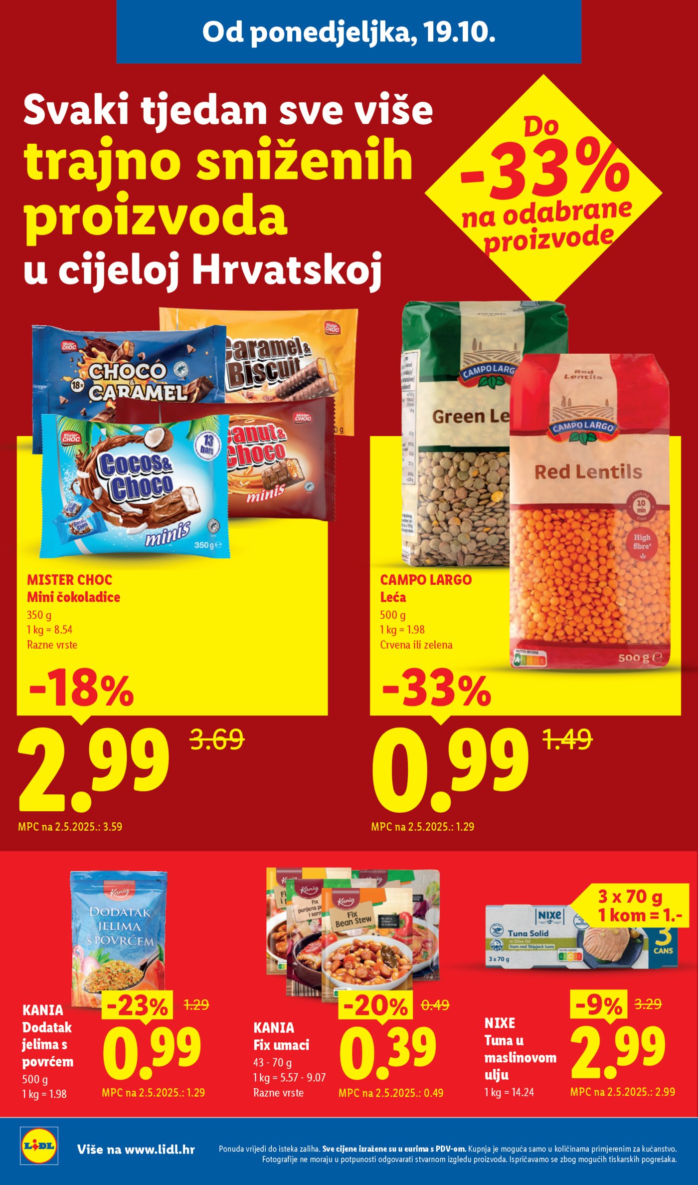 Lidl katalog Super ponuda od ponedjeljka 19.10. - 25.10.2026.