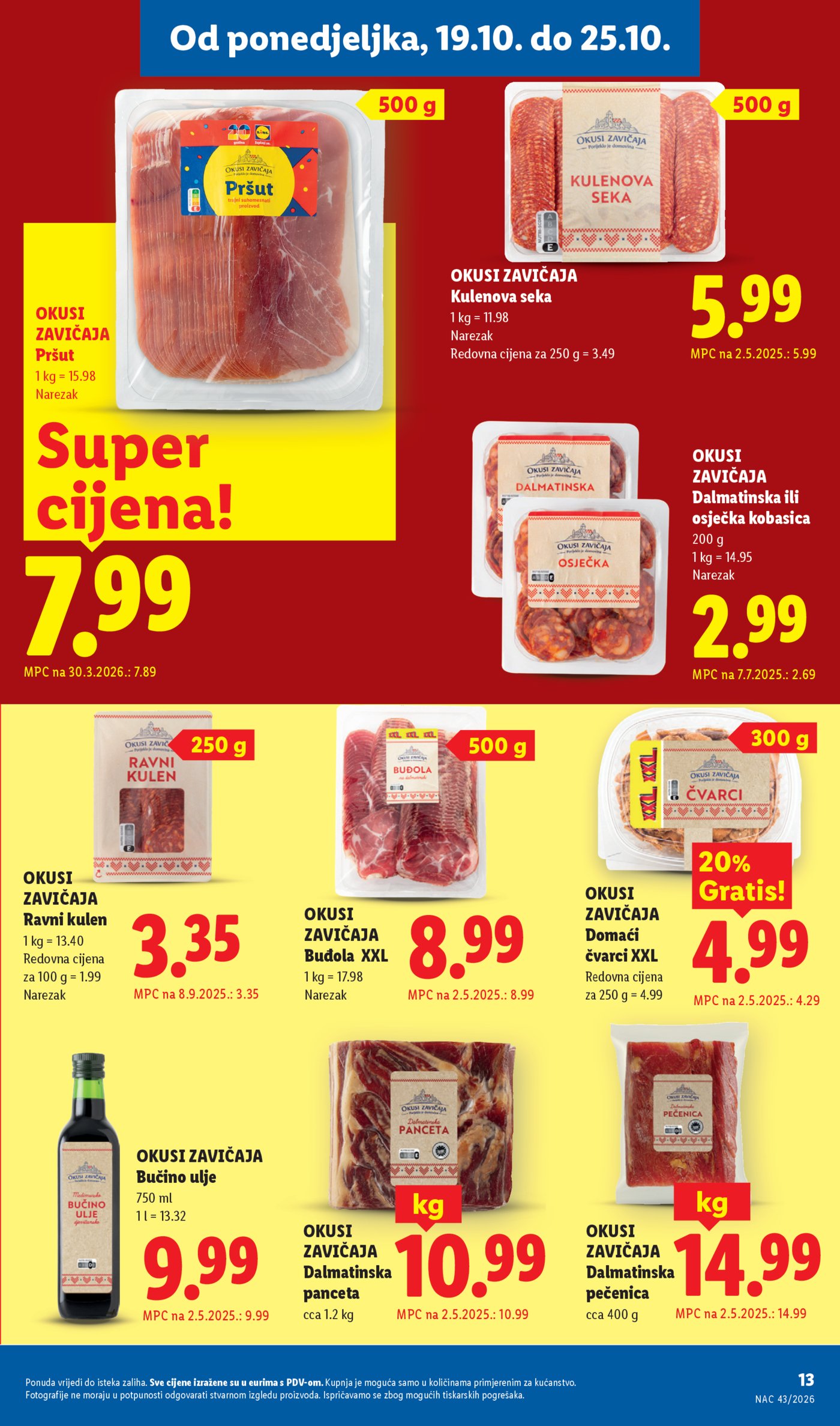 Lidl katalog Super ponuda od ponedjeljka 19.10. - 25.10.2026.