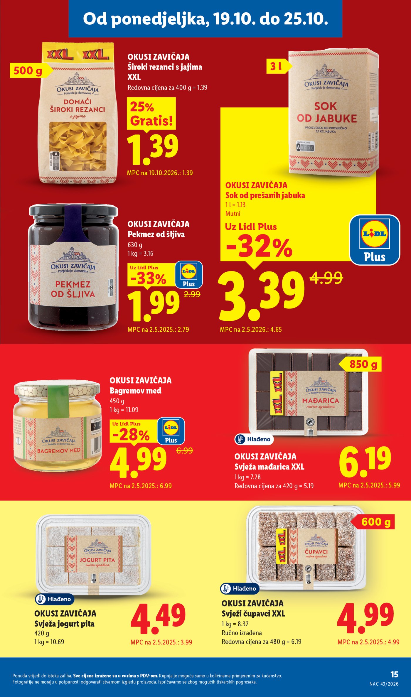 Lidl katalog Super ponuda od ponedjeljka 19.10. - 25.10.2026.
