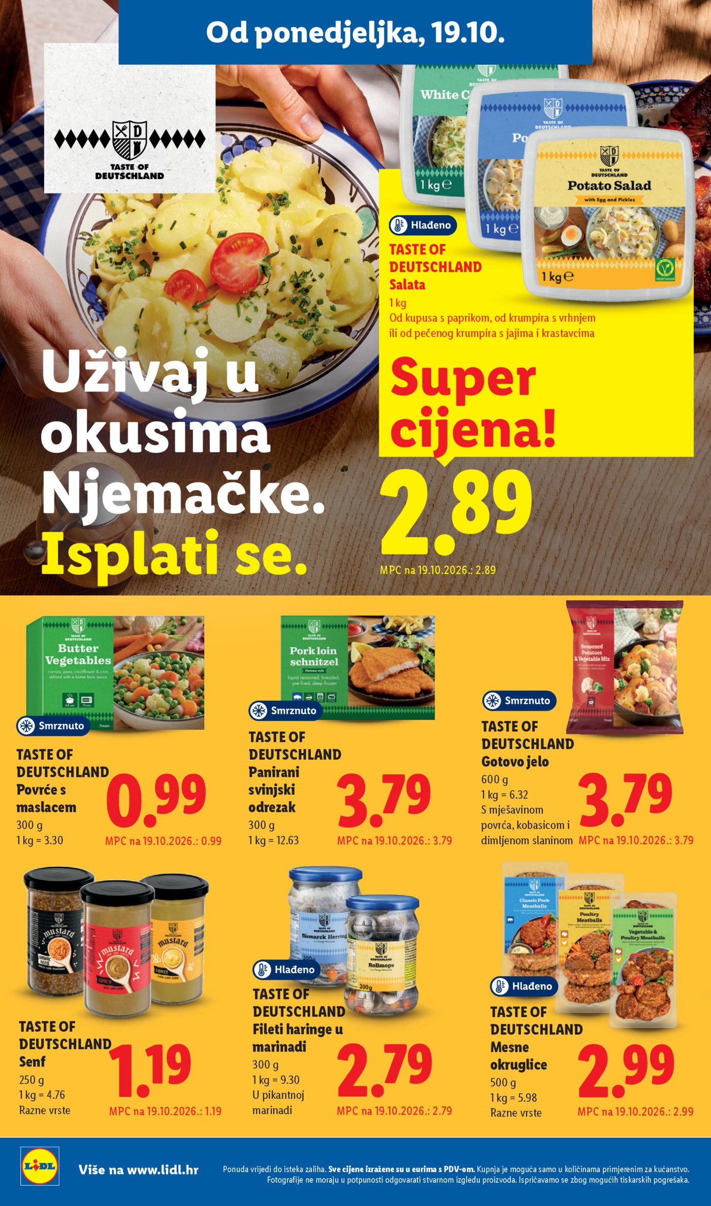 Lidl katalog Super ponuda od ponedjeljka 19.10. - 25.10.2026.