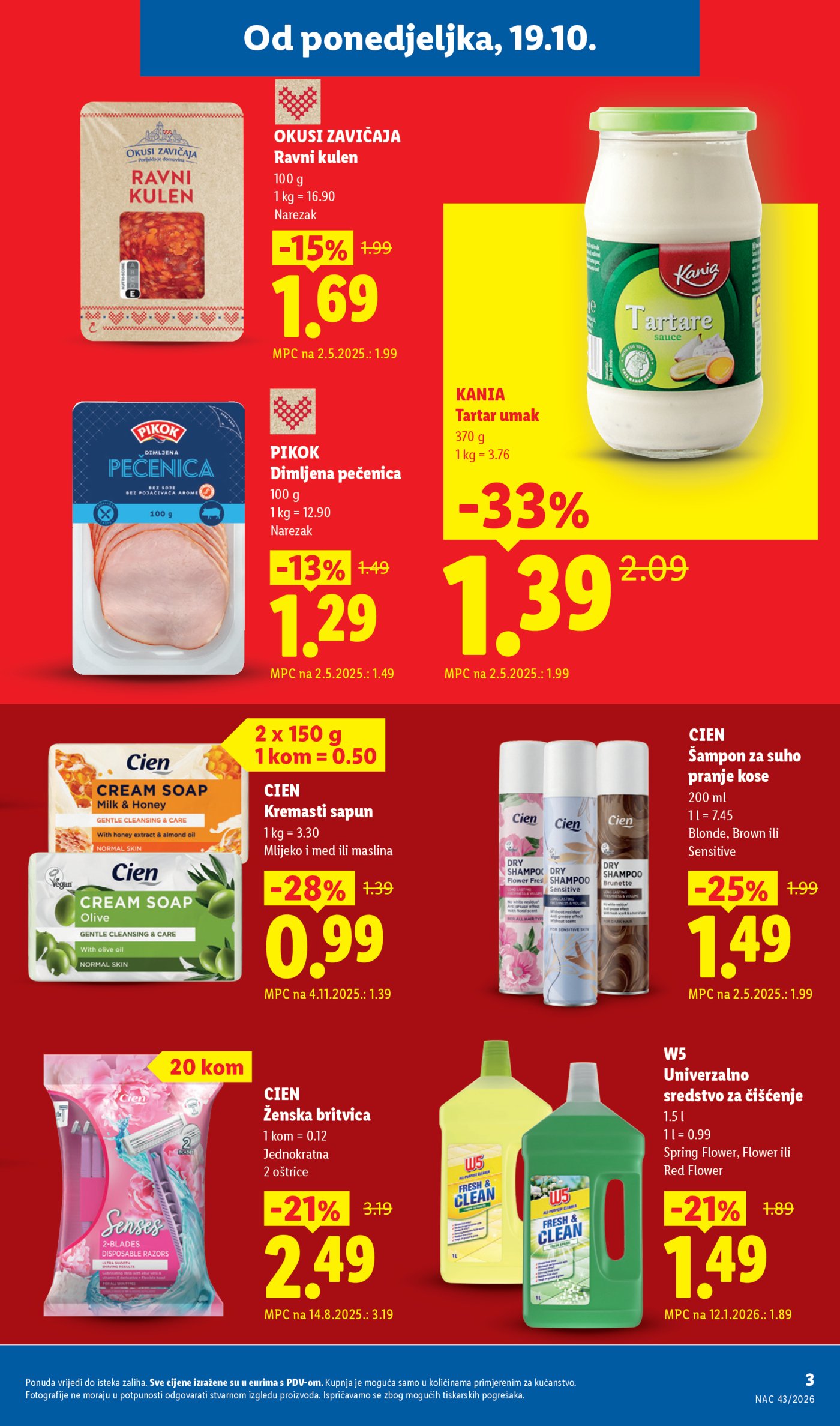Lidl katalog Super ponuda od ponedjeljka 19.10. - 25.10.2026.