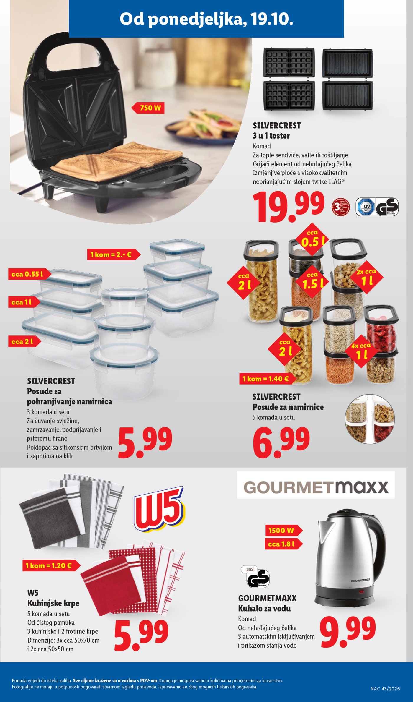 Lidl katalog Super ponuda od ponedjeljka 19.10. - 25.10.2026.