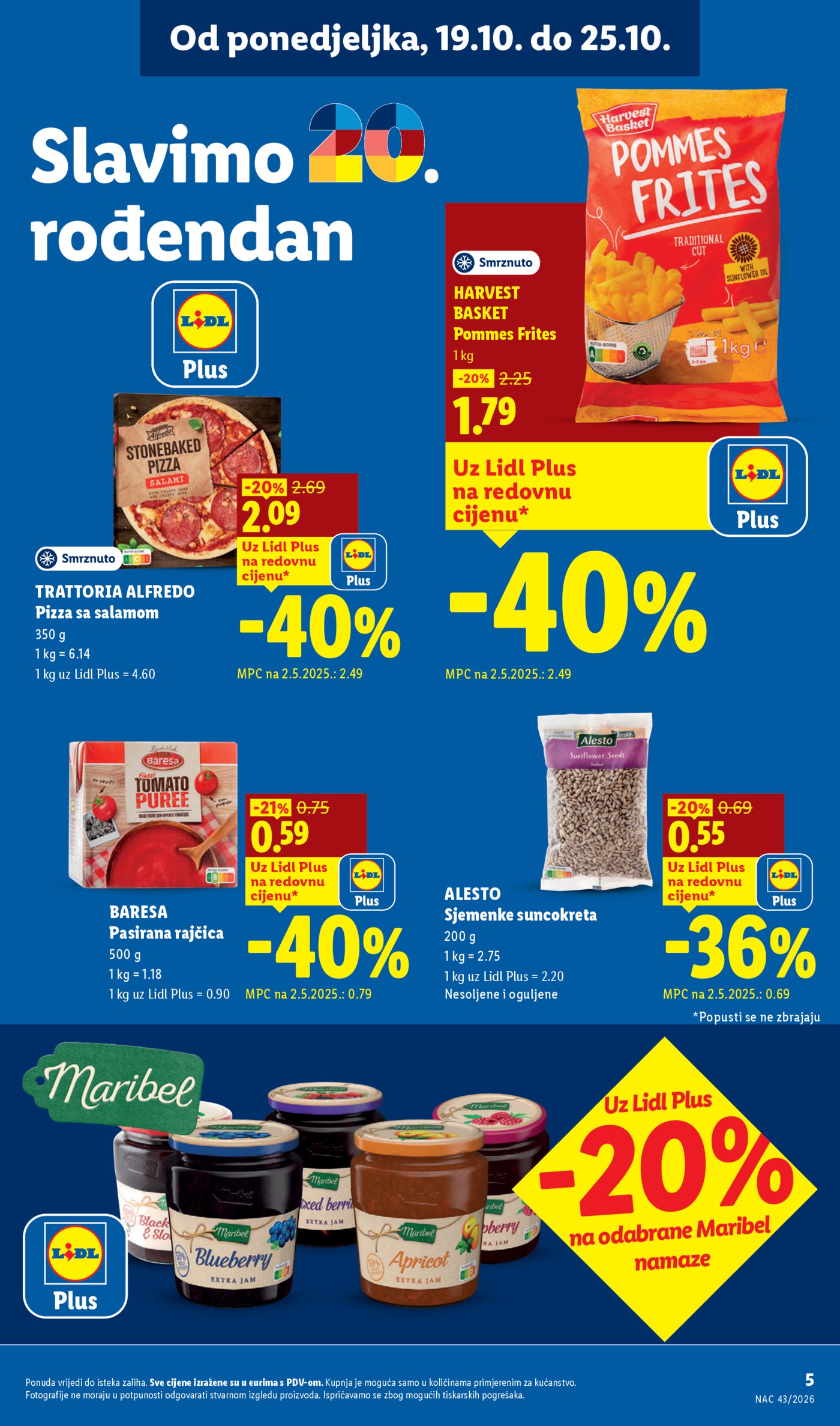 Lidl katalog Super ponuda od ponedjeljka 19.10. - 25.10.2026.
