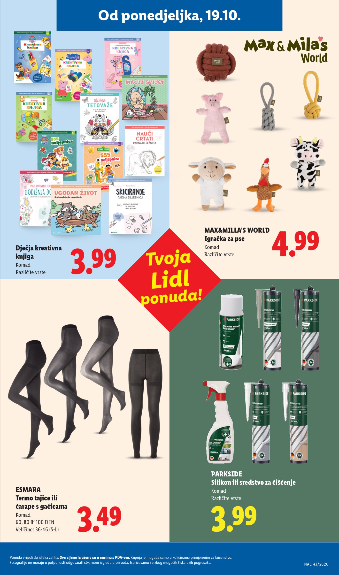 Lidl katalog Super ponuda od ponedjeljka 19.10. - 25.10.2026.