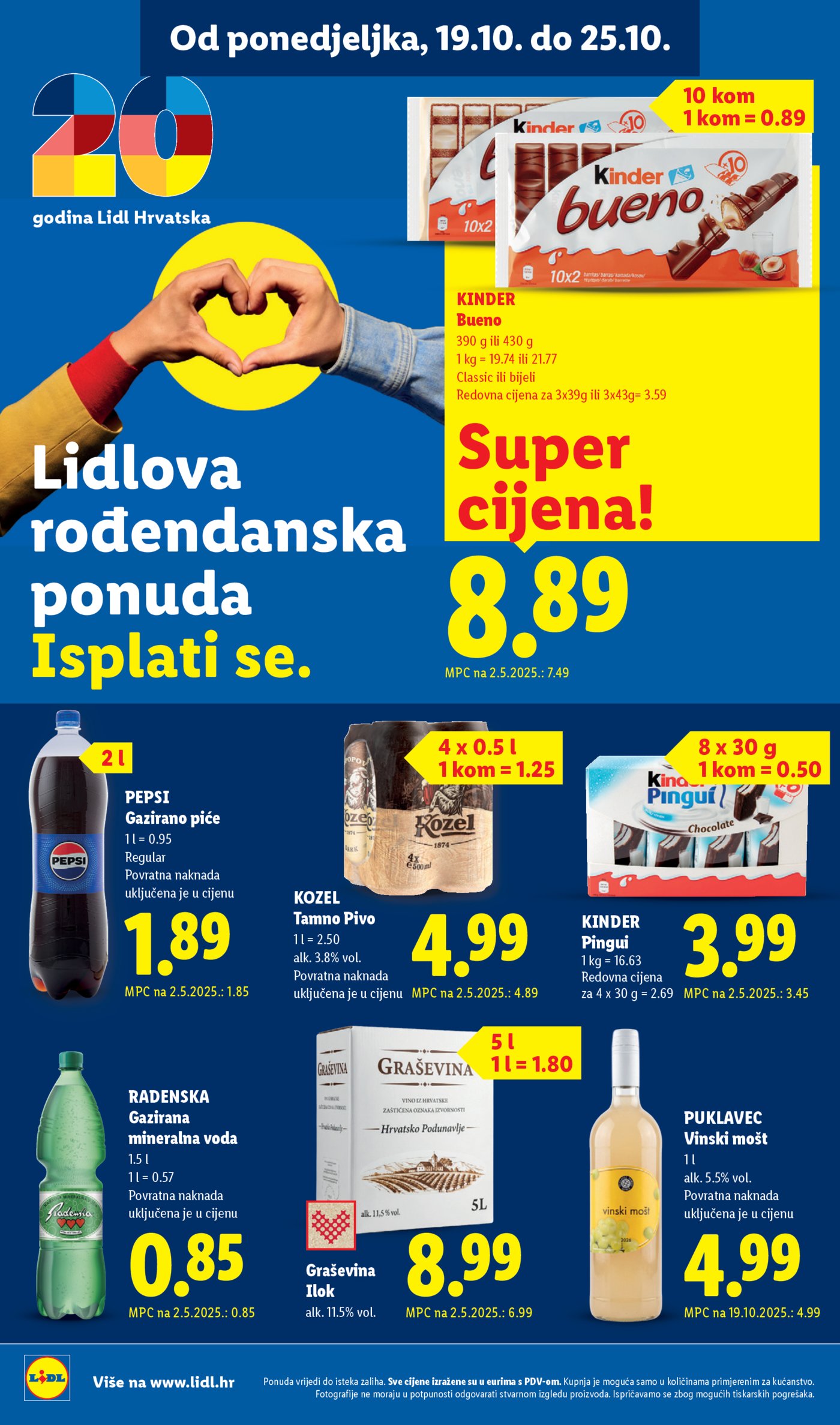 Lidl katalog Super ponuda od ponedjeljka 19.10. - 25.10.2026.