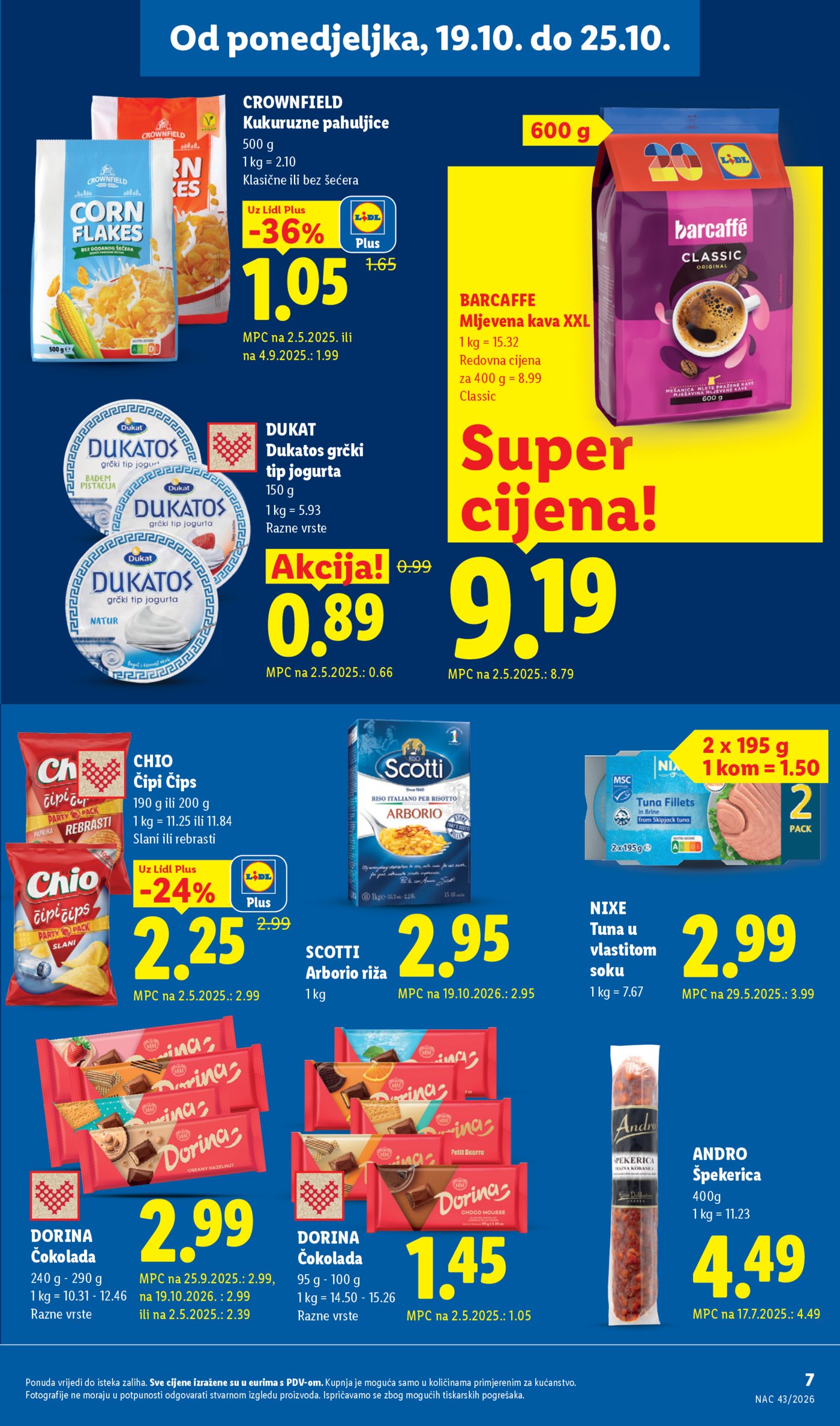 Lidl katalog Super ponuda od ponedjeljka 19.10. - 25.10.2026.