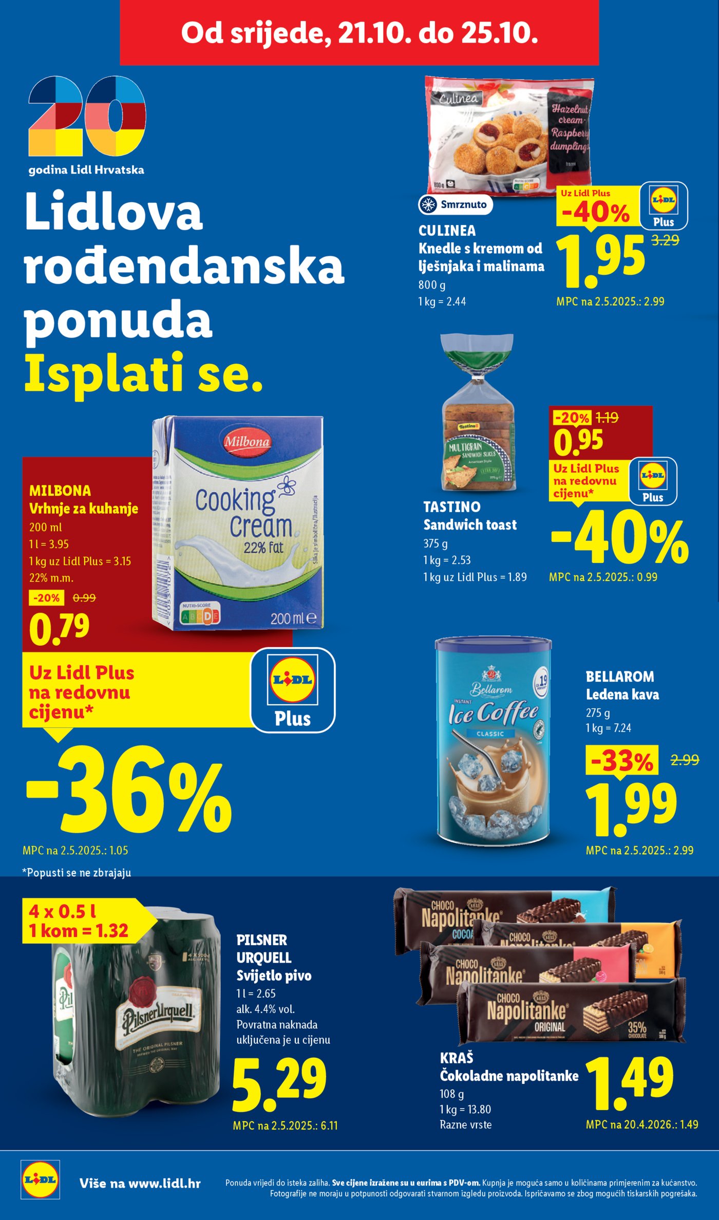 Lidl katalog Super ponuda od ponedjeljka 19.10. - 25.10.2026.