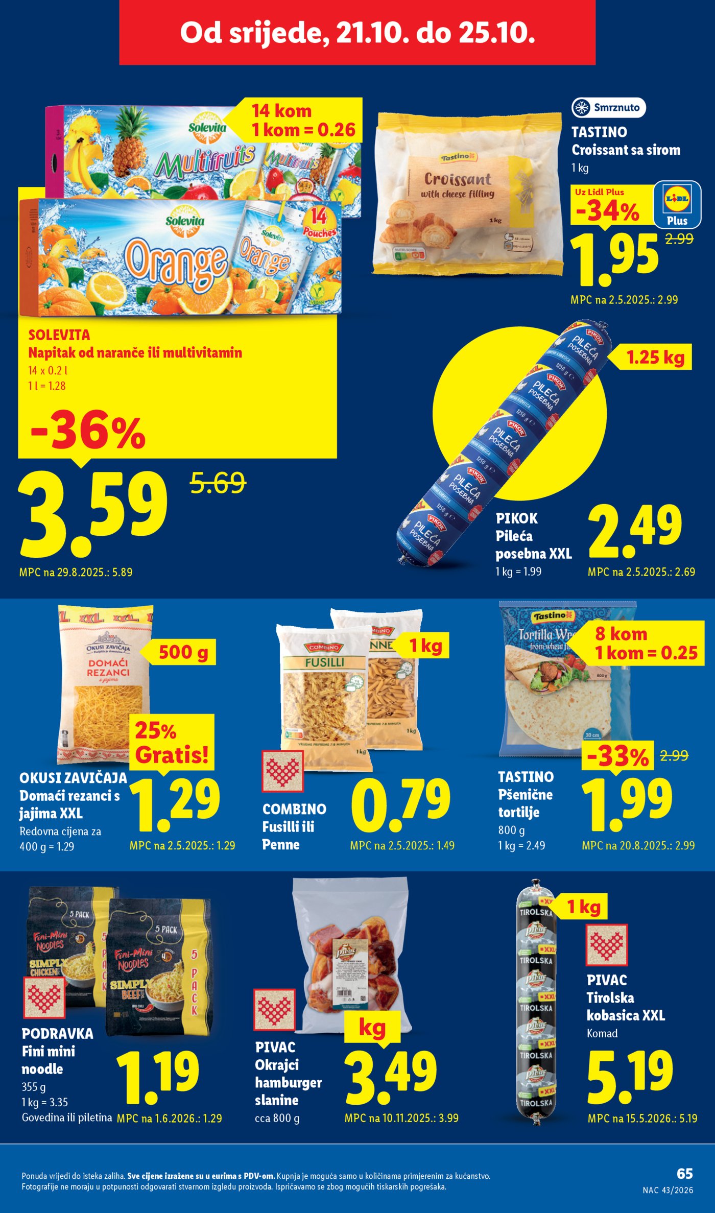 Lidl katalog Super ponuda od ponedjeljka 19.10. - 25.10.2026.