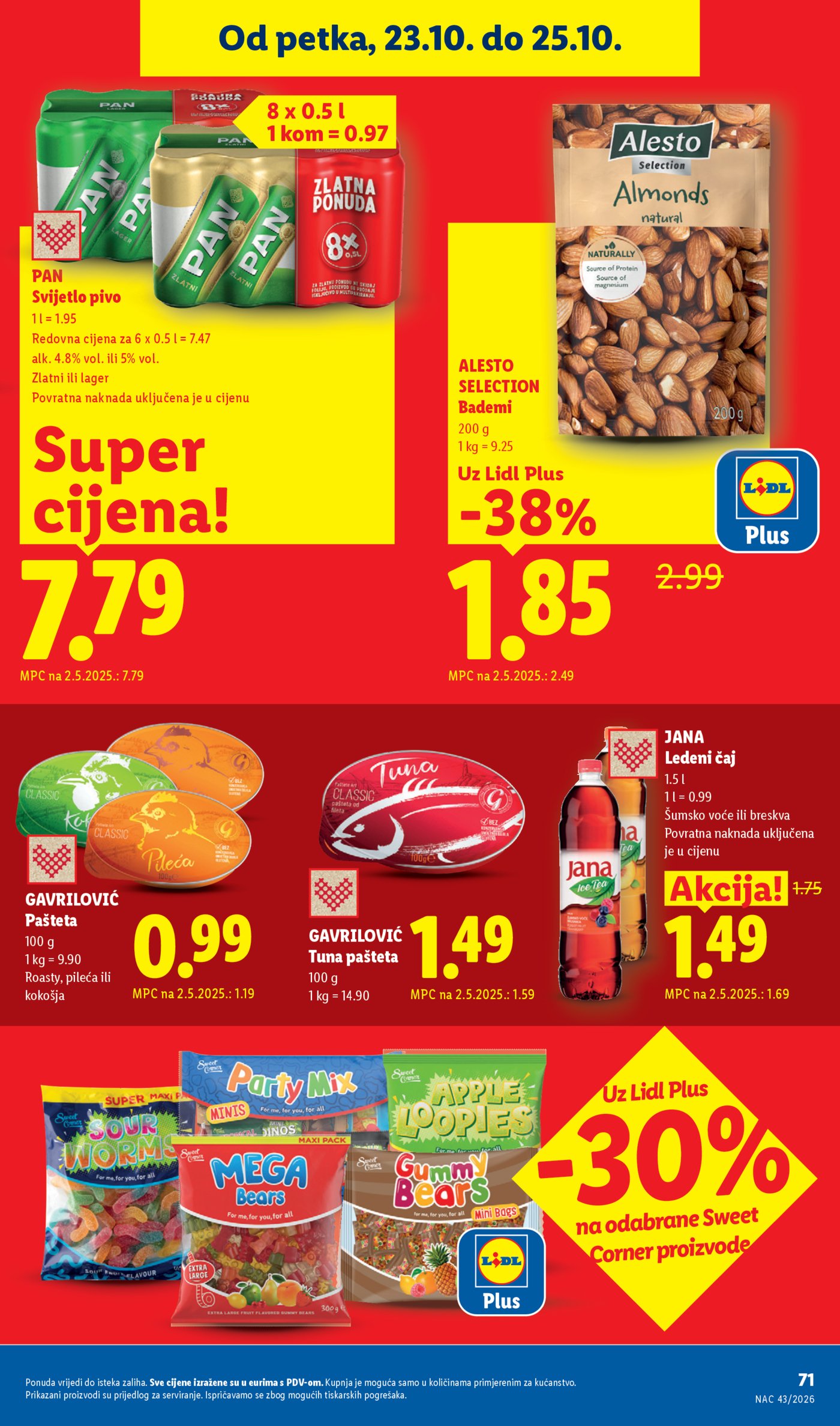 Lidl katalog Super ponuda od ponedjeljka 19.10. - 25.10.2026.