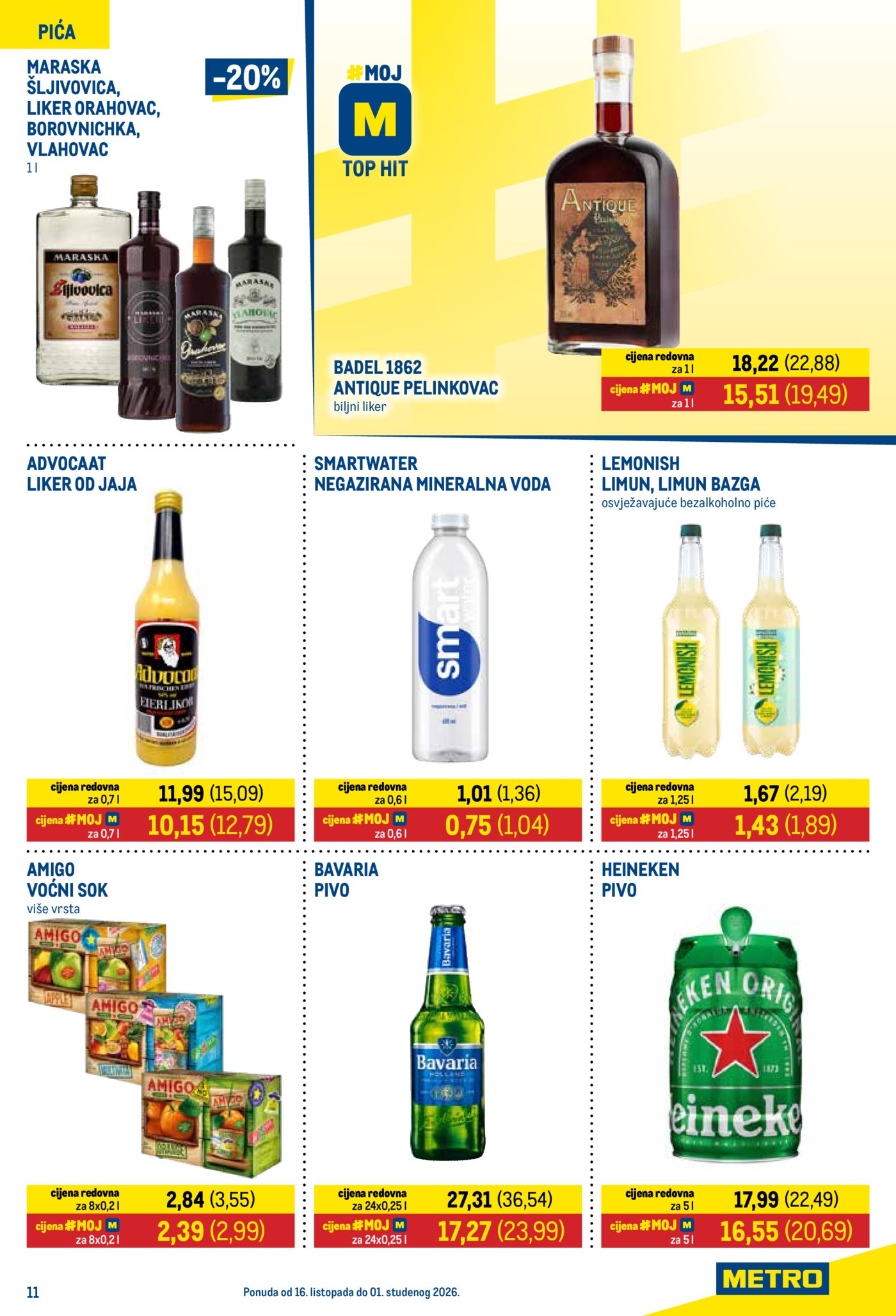 Metro katalog Prehrana i neprehrana 16.10. - 01.11.2026.