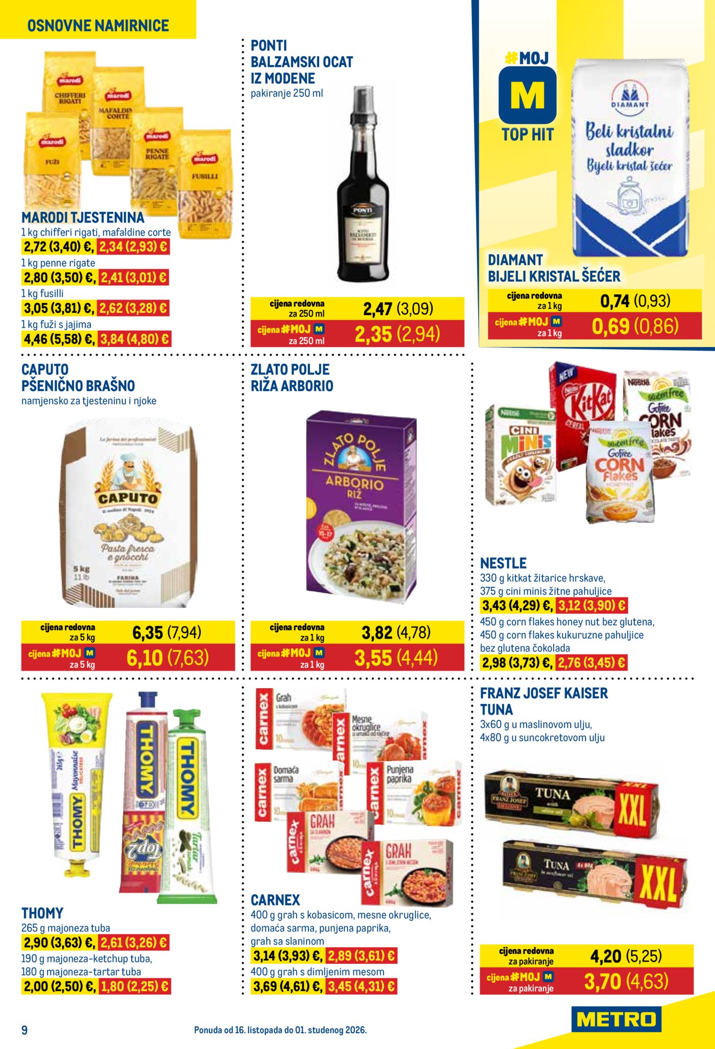 Metro katalog Prehrana i neprehrana 16.10. - 01.11.2026.