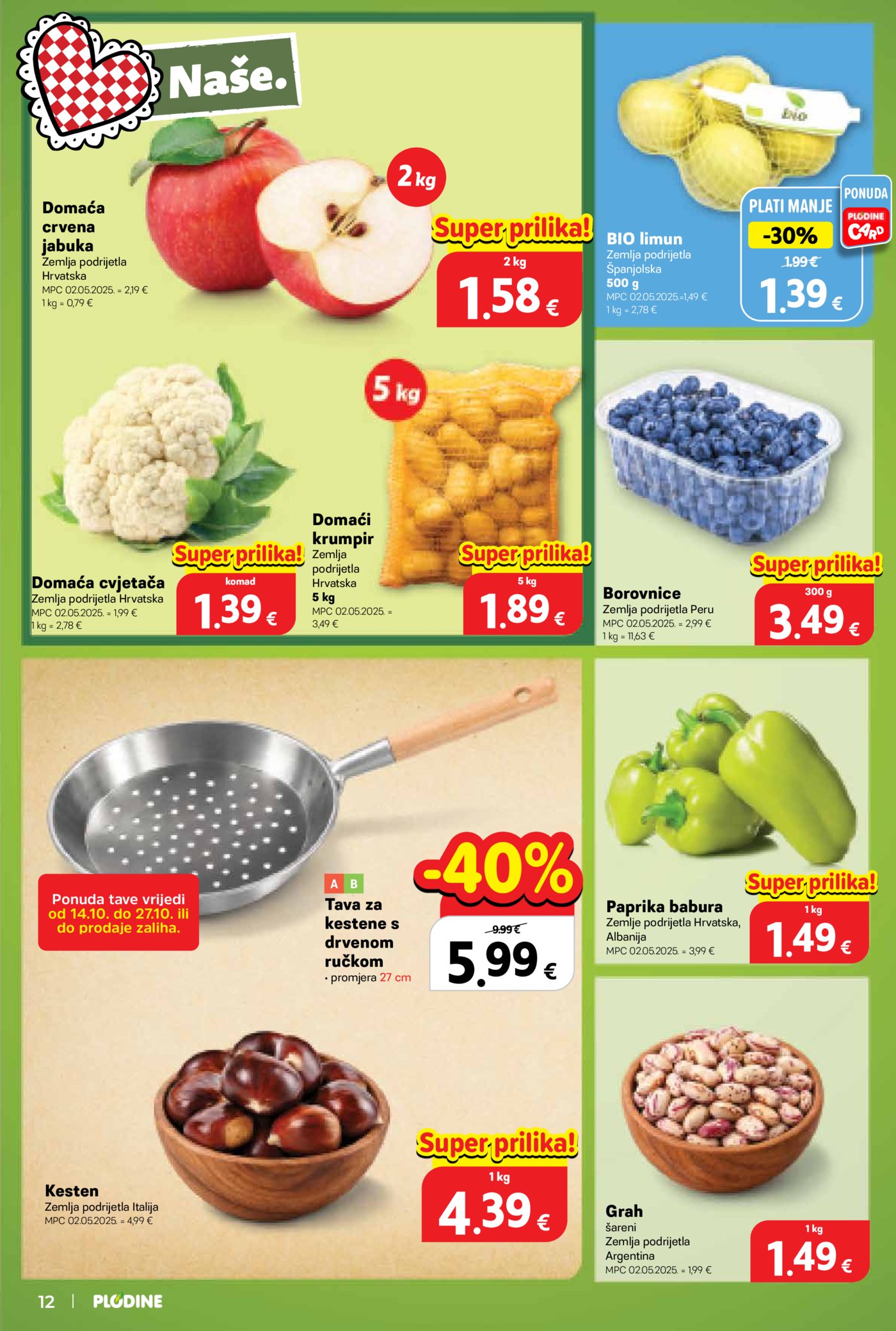 Plodine katalog Akcija 14.10. - 20.10.2026.