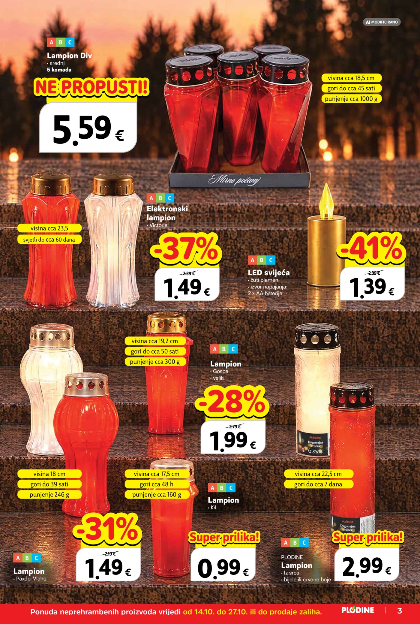 Plodine katalog Akcija 14.10. - 20.10.2026.