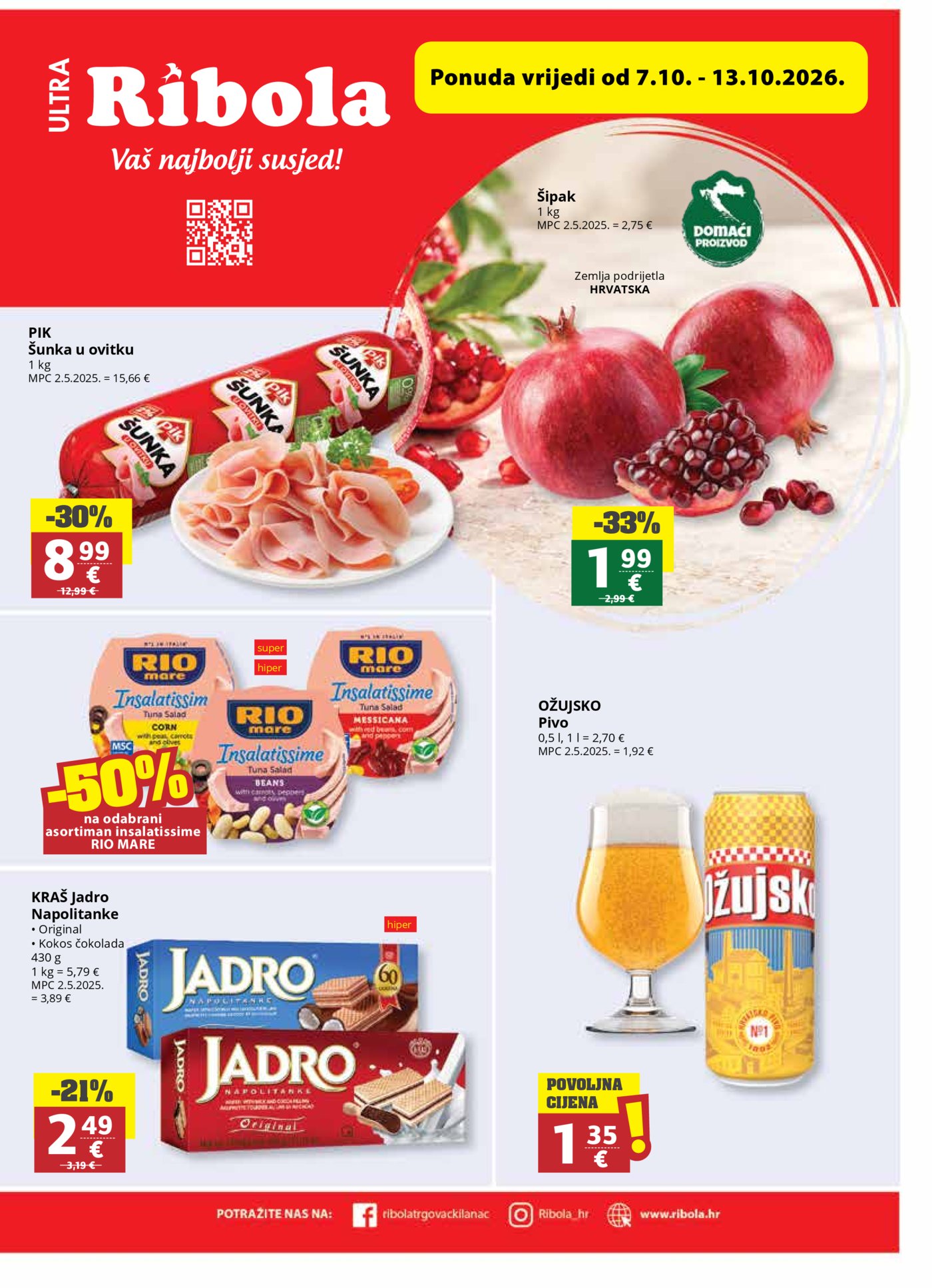 Ribola katalog Akcija 07.10. - 13.10.2026.