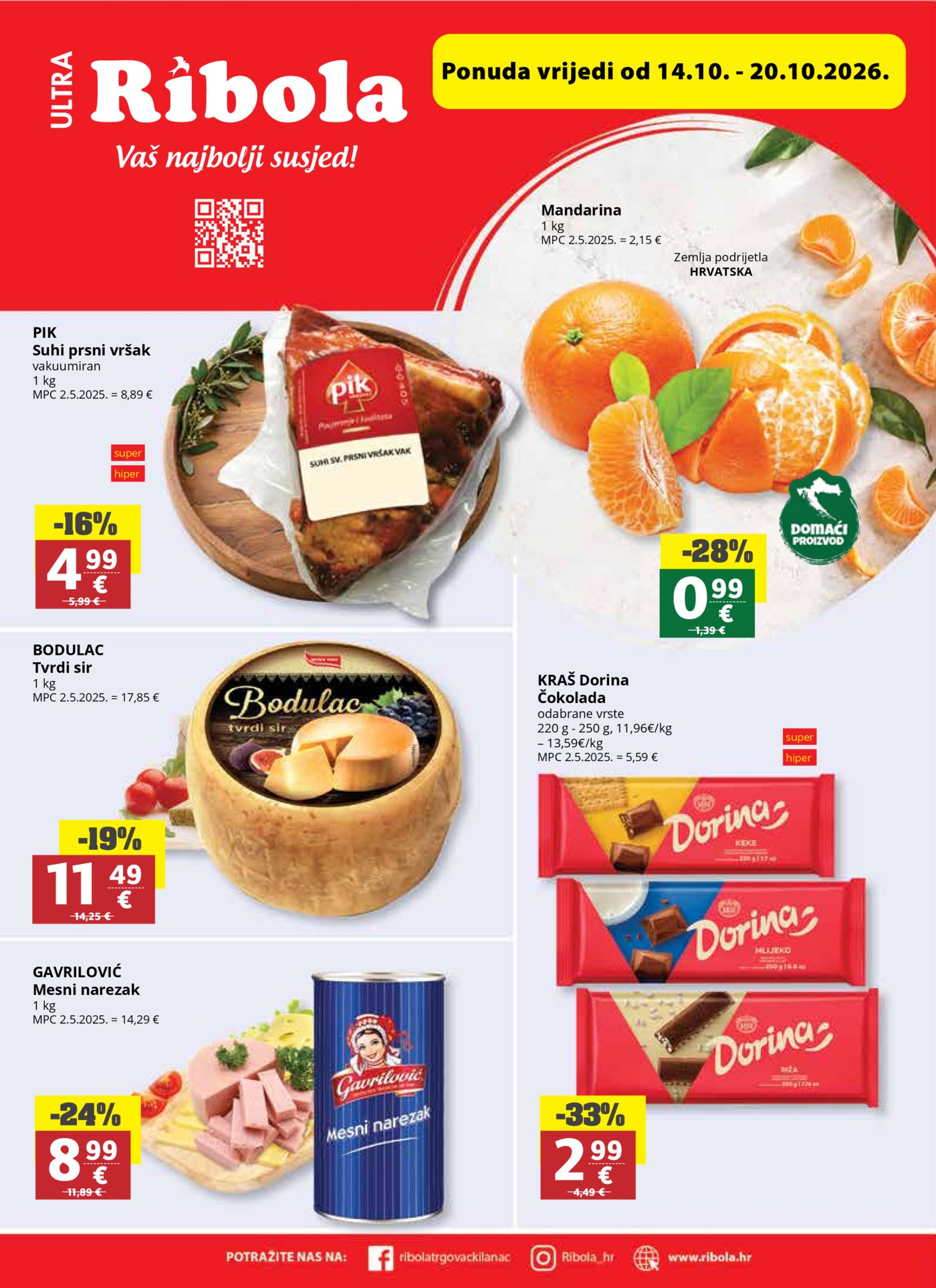 Ribola katalog Akcija 14.10. - 20.10.2026.