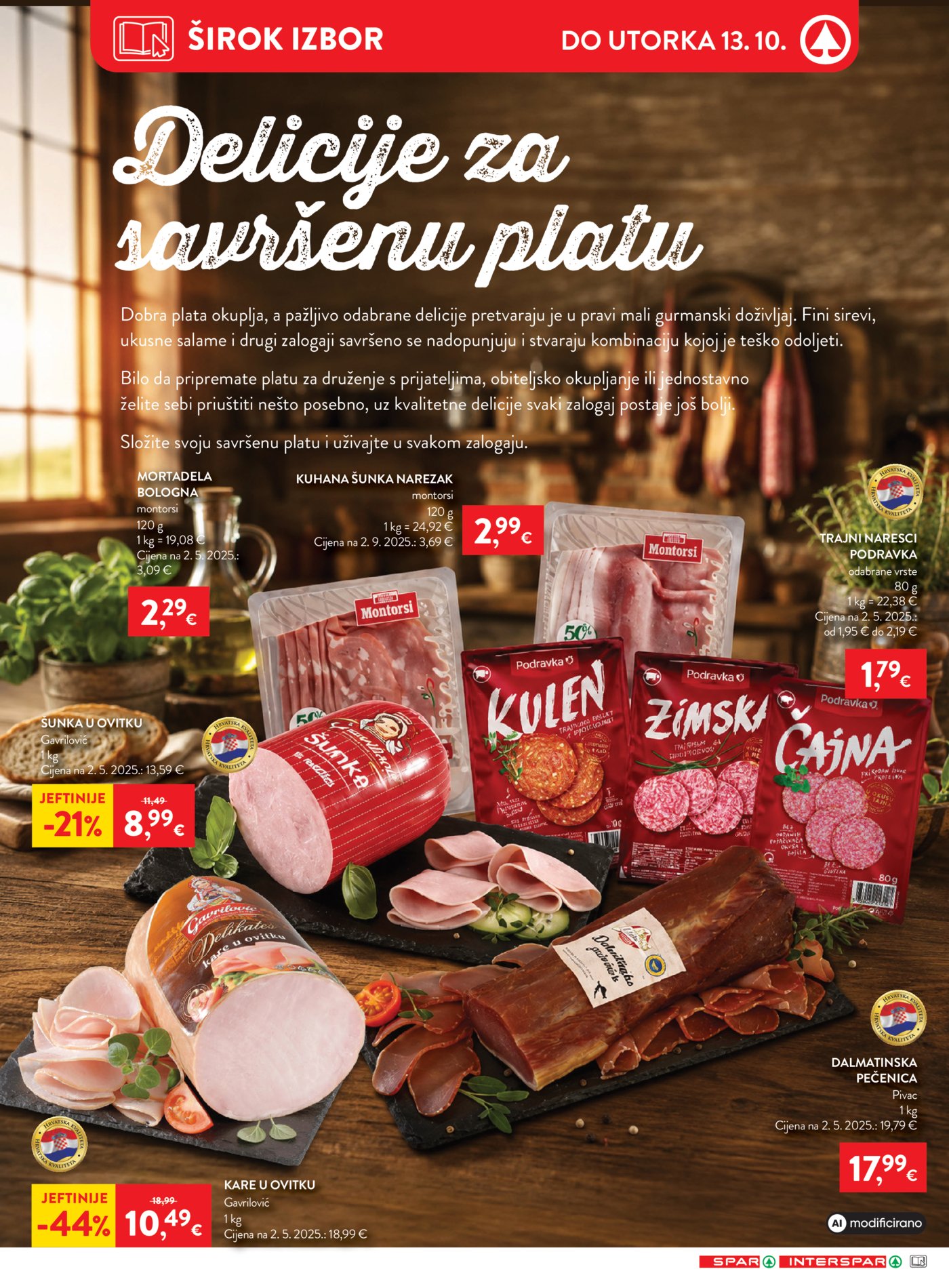 SPAR INTERSPAR katalog Akcija 07.10. - 13.10.2026.