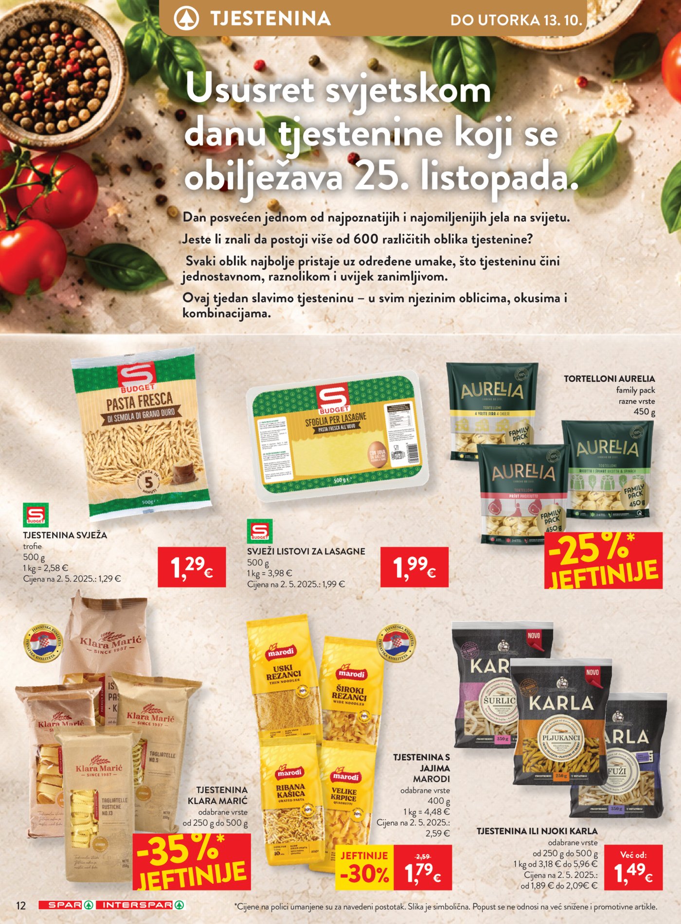 SPAR INTERSPAR katalog Akcija 07.10. - 13.10.2026.