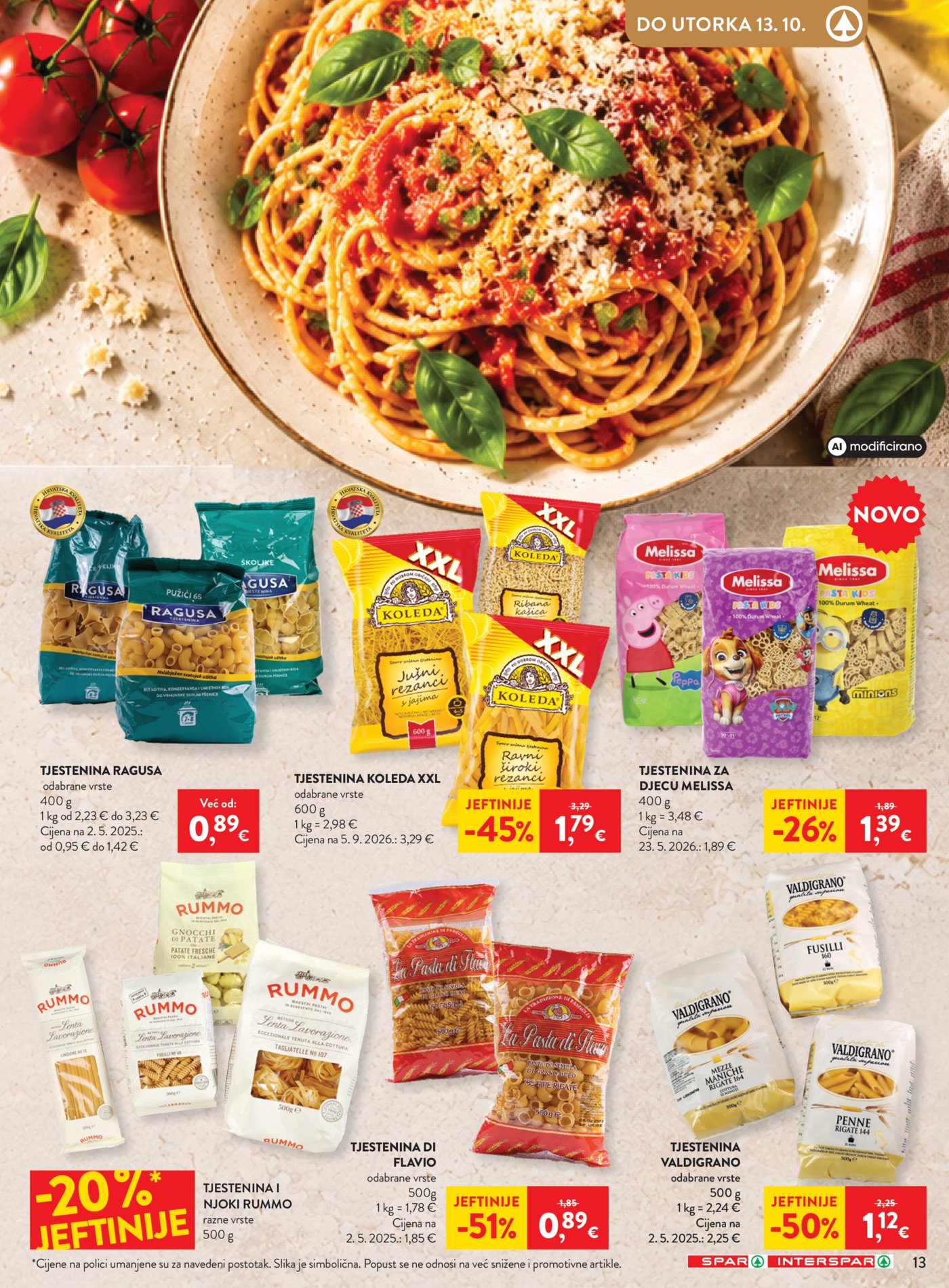 SPAR INTERSPAR katalog Akcija 07.10. - 13.10.2026.