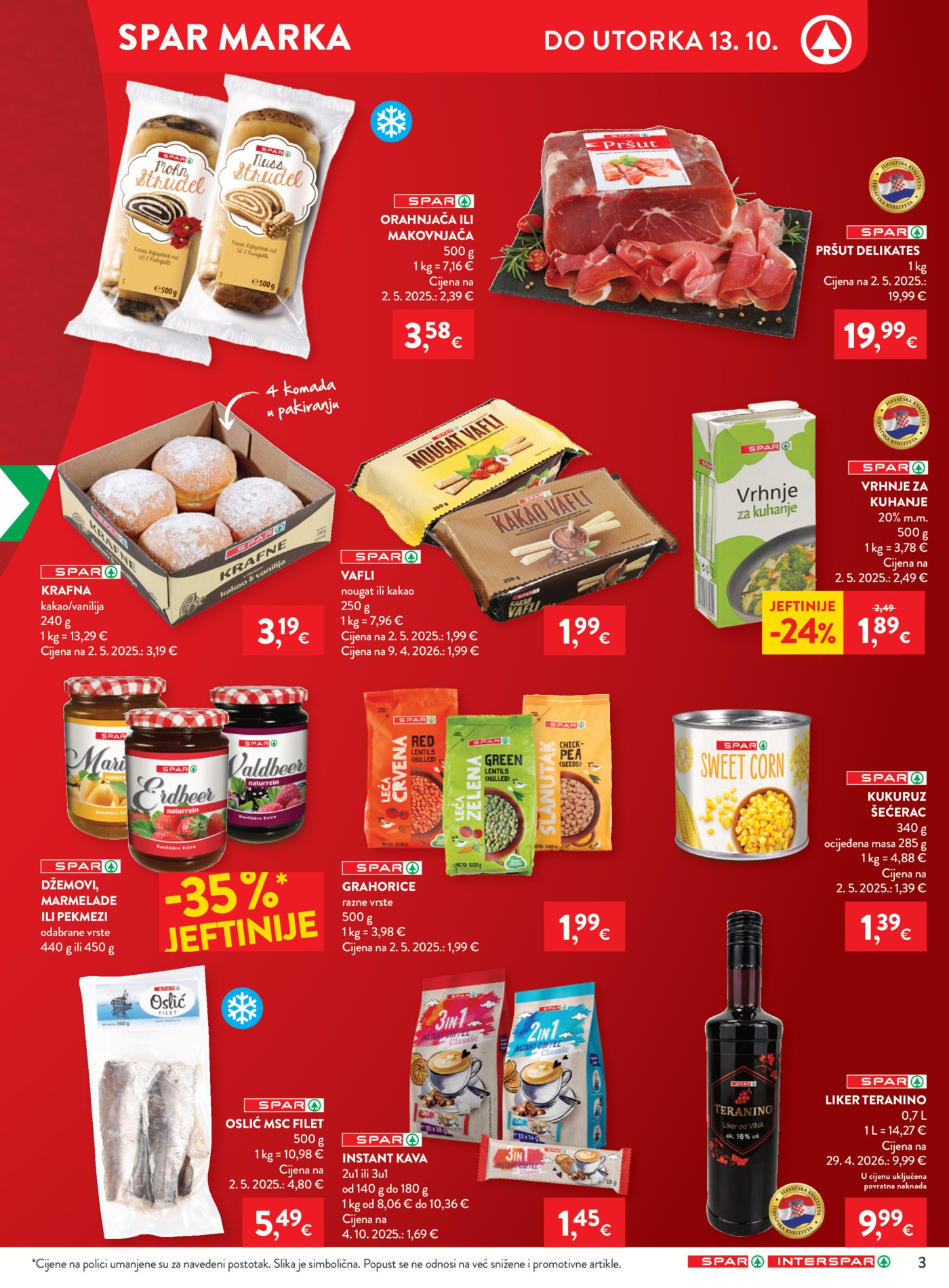 SPAR INTERSPAR katalog Akcija 07.10. - 13.10.2026.