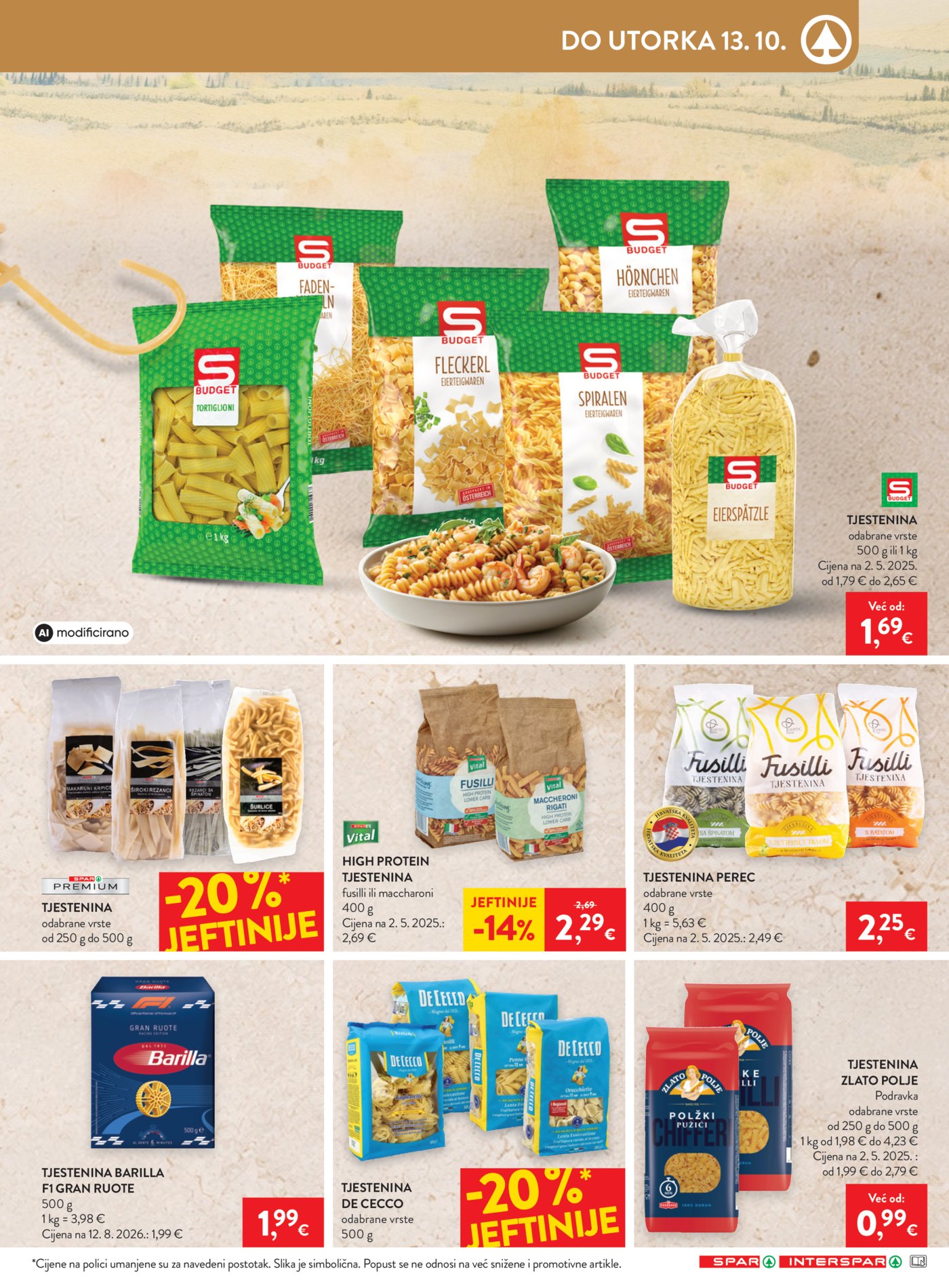 SPAR INTERSPAR katalog Akcija 07.10. - 13.10.2026.