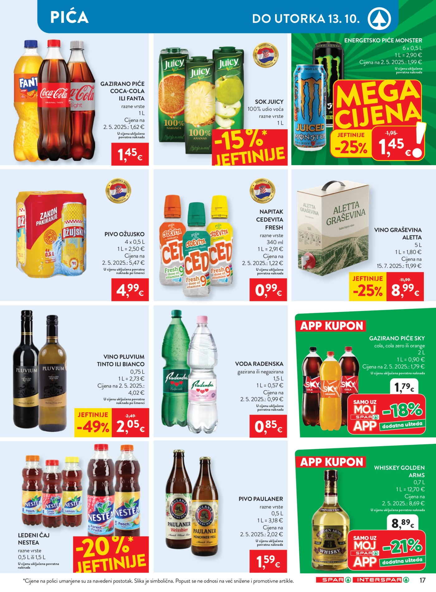 SPAR INTERSPAR katalog Akcija 07.10. - 13.10.2026.