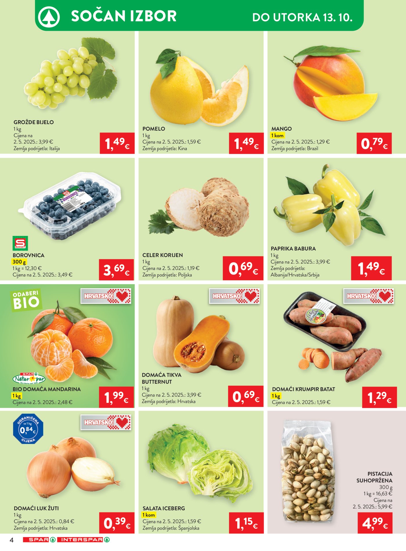 SPAR INTERSPAR katalog Akcija 07.10. - 13.10.2026.
