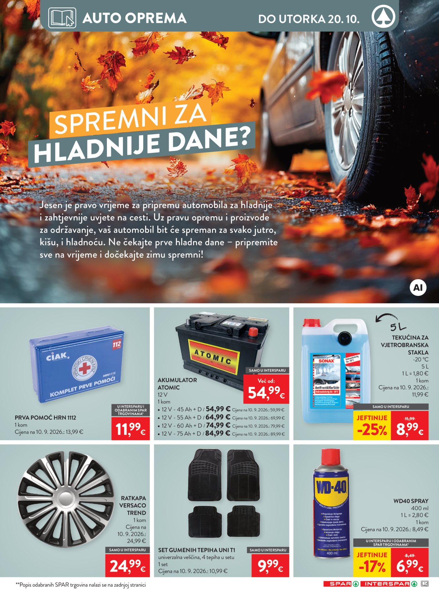 SPAR INTERSPAR katalog Akcija 07.10. - 13.10.2026.