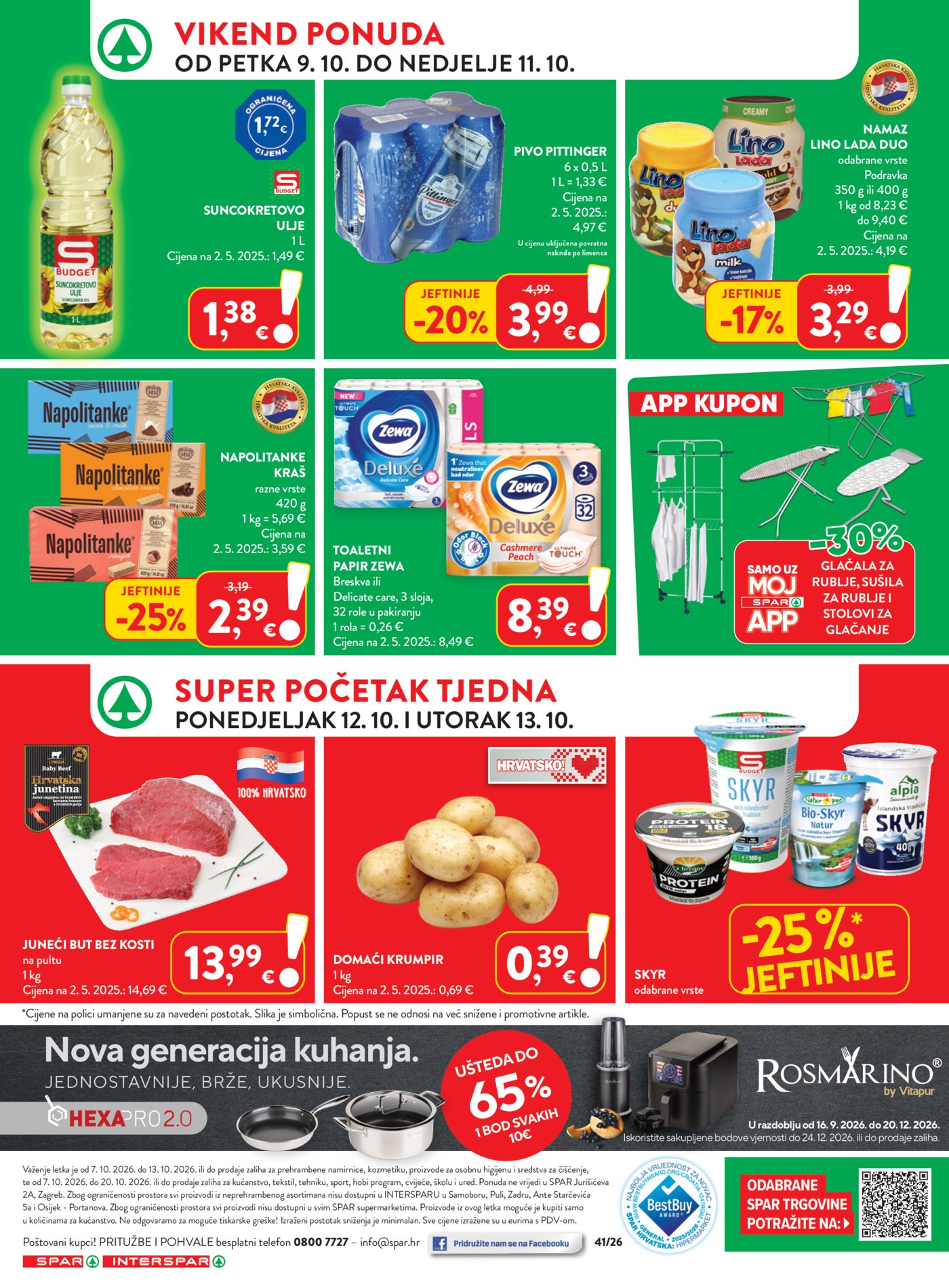 SPAR INTERSPAR katalog Akcija 07.10. - 13.10.2026.