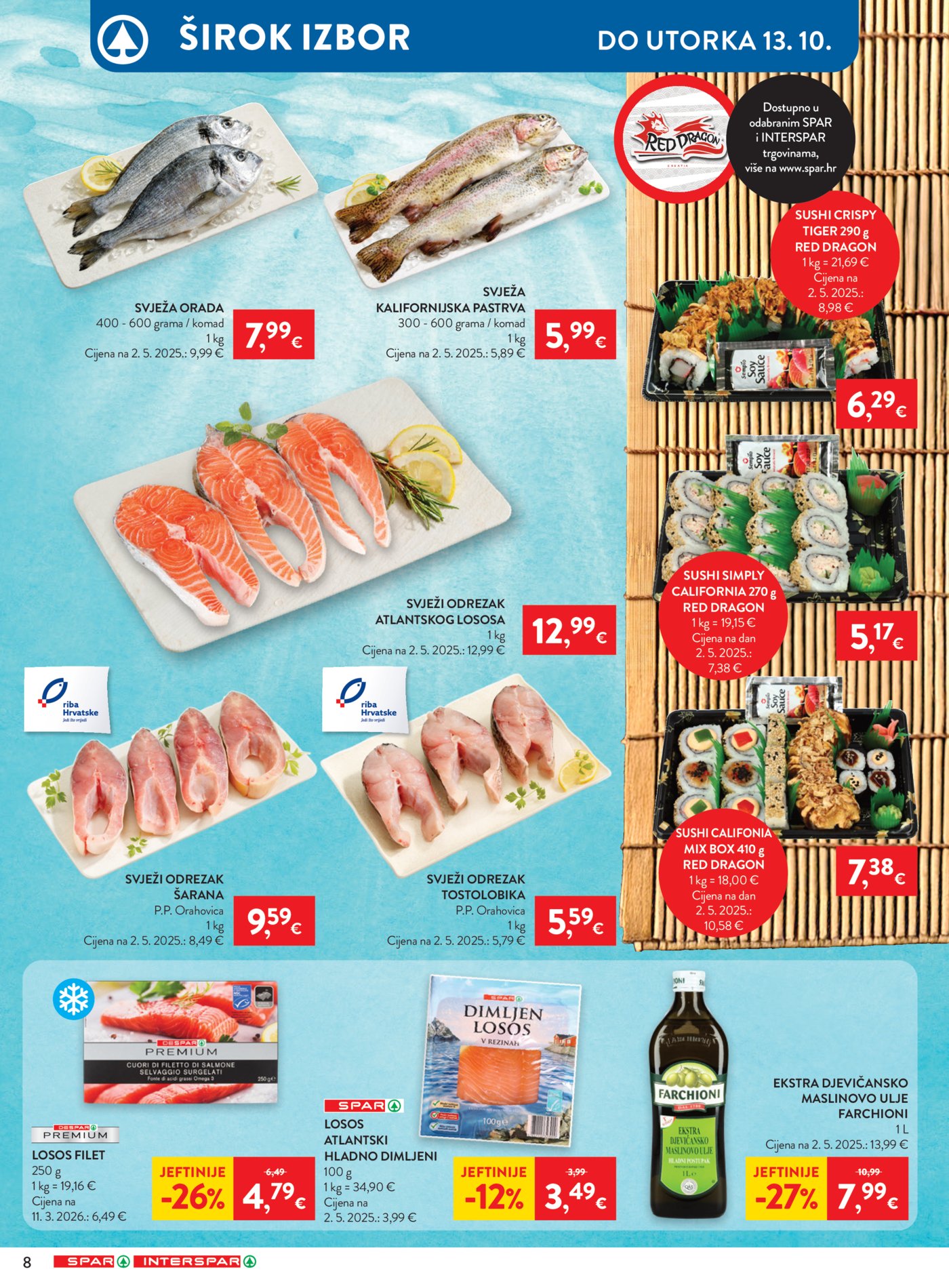 SPAR INTERSPAR katalog Akcija 07.10. - 13.10.2026.