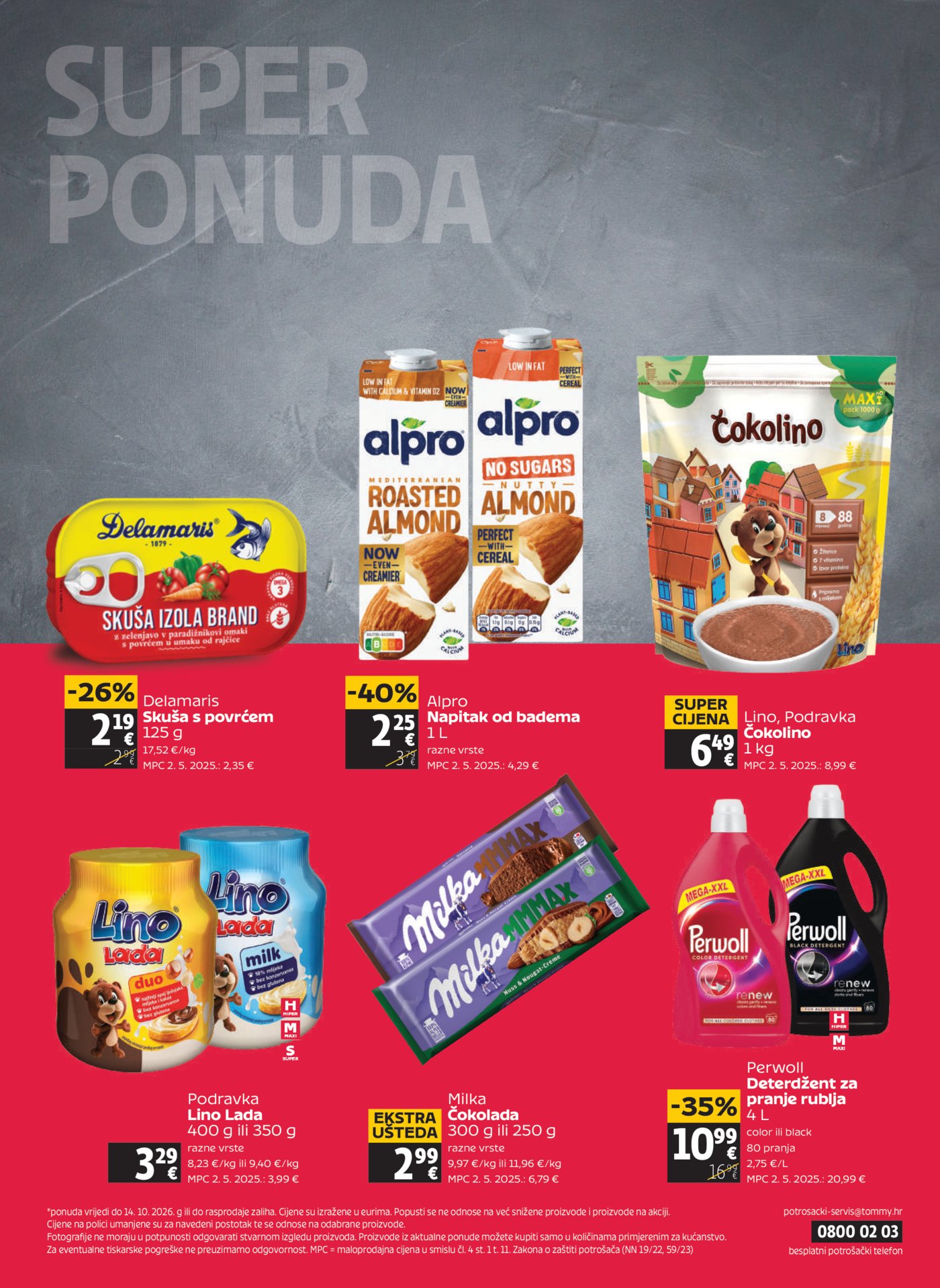 Tommy katalog Akcija 08.10. - 14.10.2026.