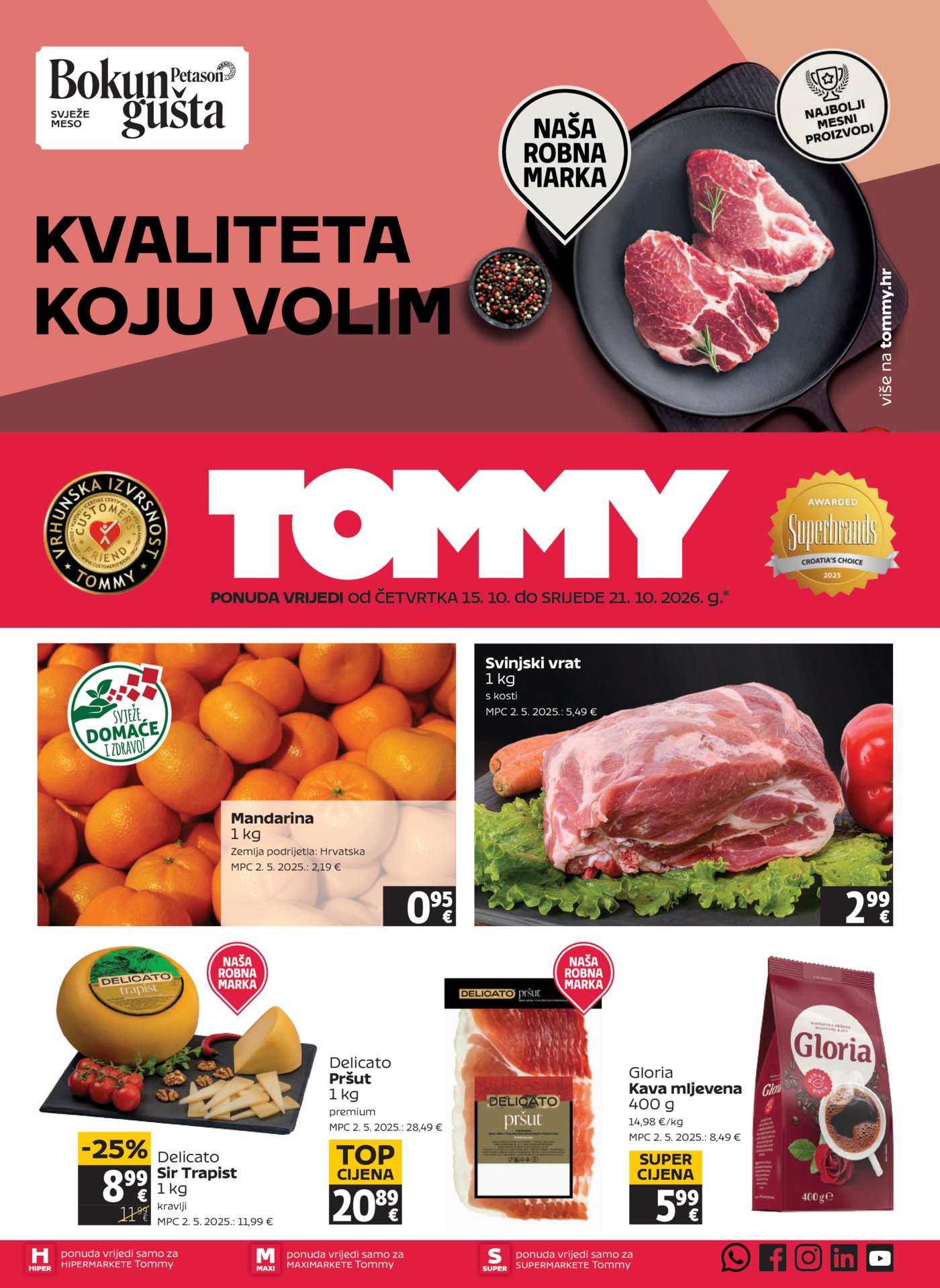 Tommy katalog Akcija 15.10. - 21.10.2026.