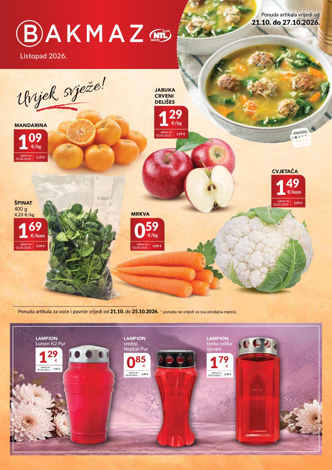 Bakmaz katalog Akcija 21.10.-27.10.2026.
