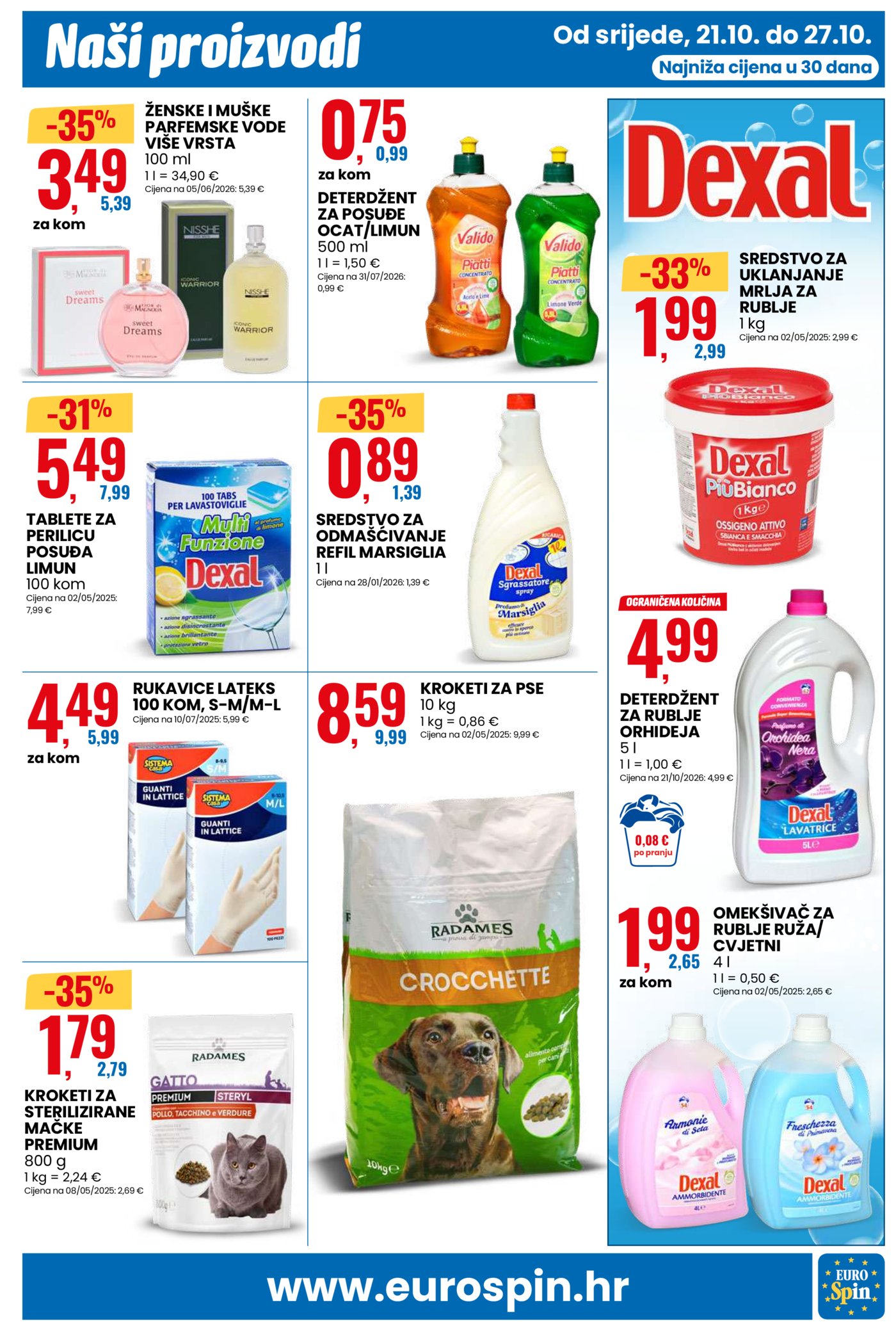 Eurospin katalog Akcija 21.10. - 27.10.2026.