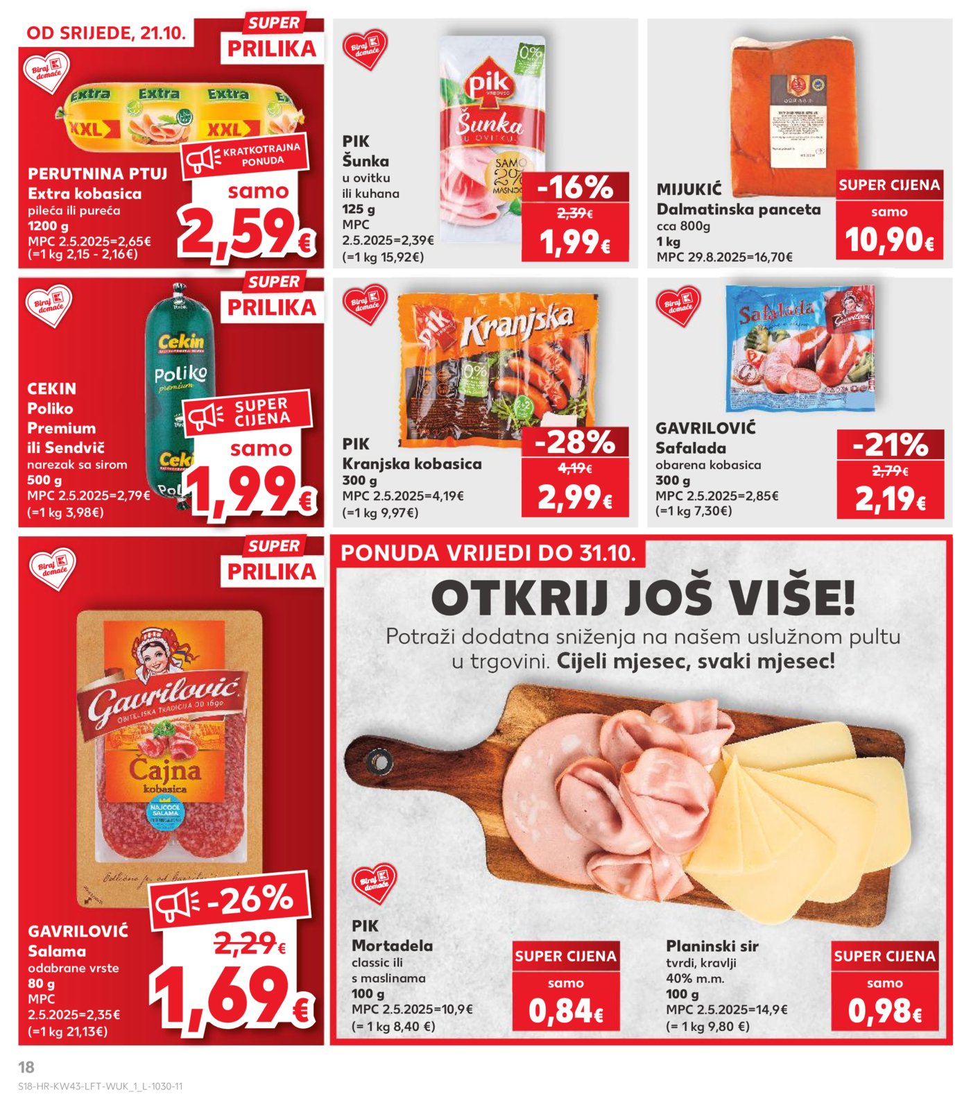 Kaufland katalog Akcija 21.10. - 27.10.2026.