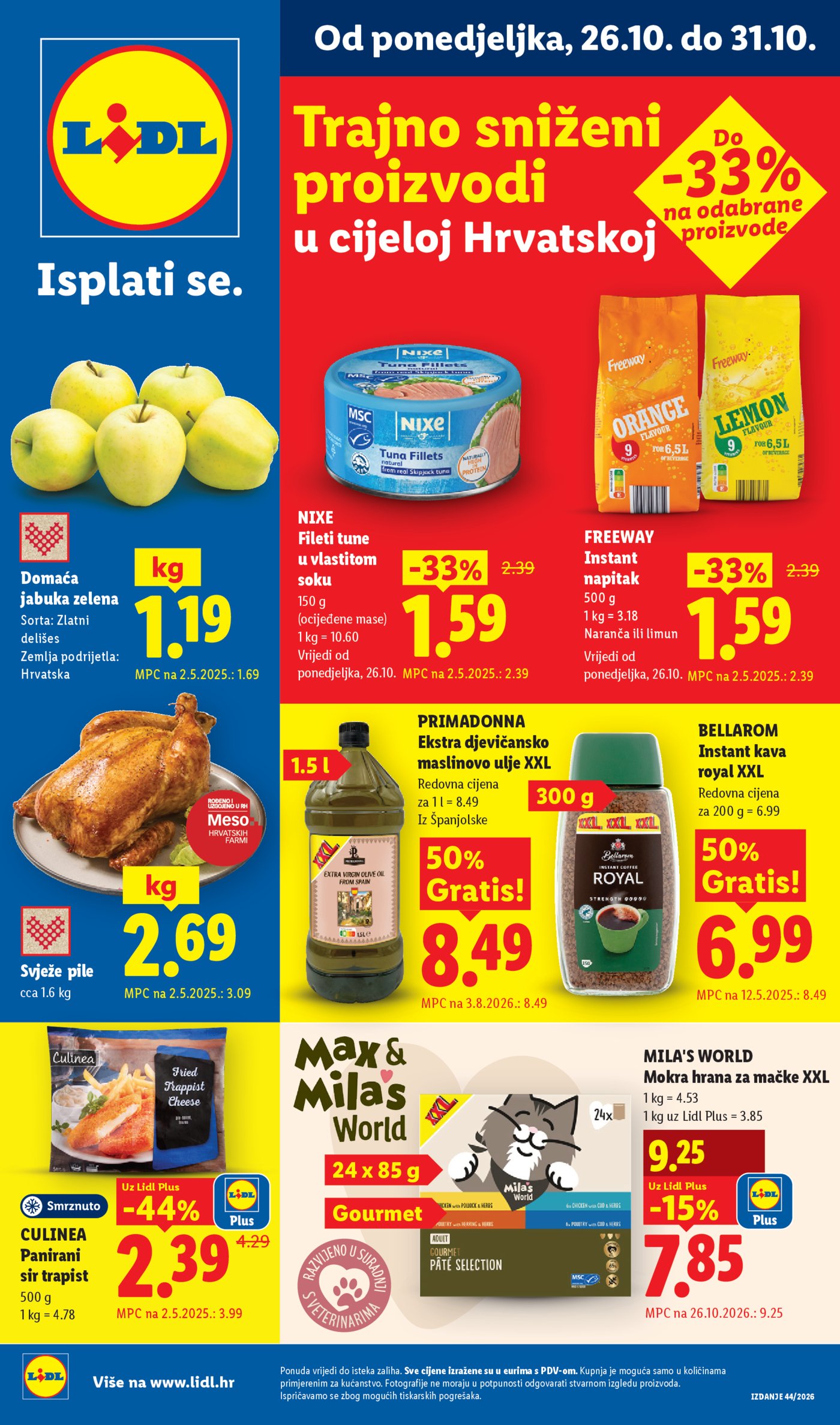 Lidl katalog Super ponuda od ponedjeljka 26.10.-01.11.2026.