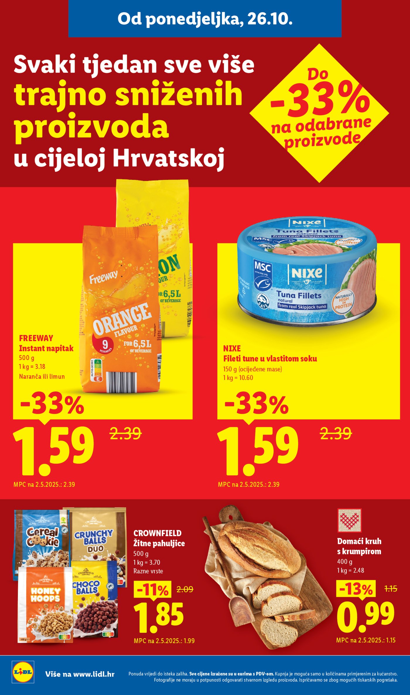 Lidl katalog Super ponuda od ponedjeljka 26.10.-01.11.2026.
