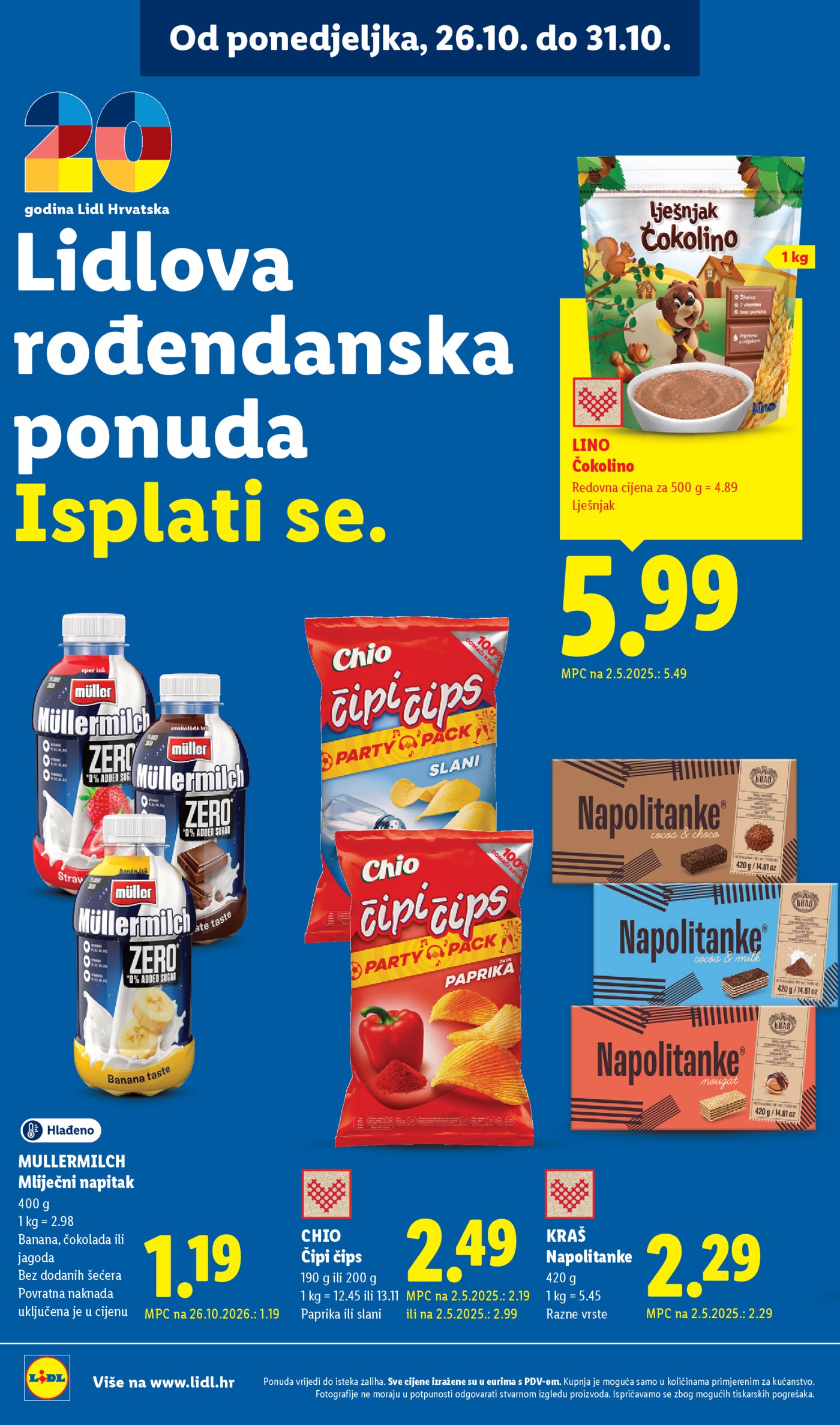 Lidl katalog Super ponuda od ponedjeljka 26.10.-01.11.2026.