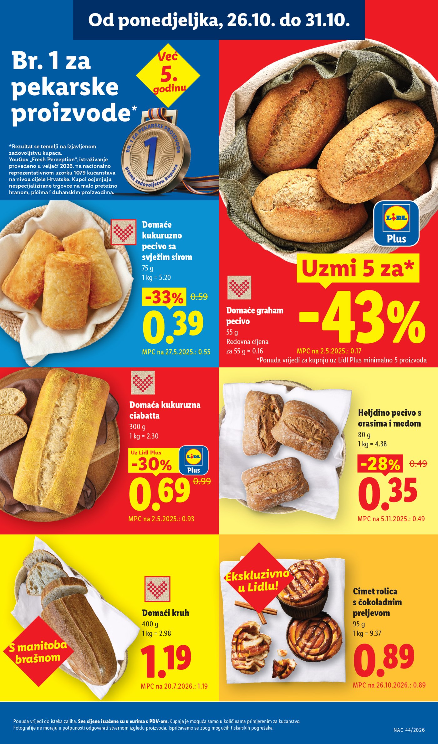 Lidl katalog Super ponuda od ponedjeljka 26.10.-01.11.2026.