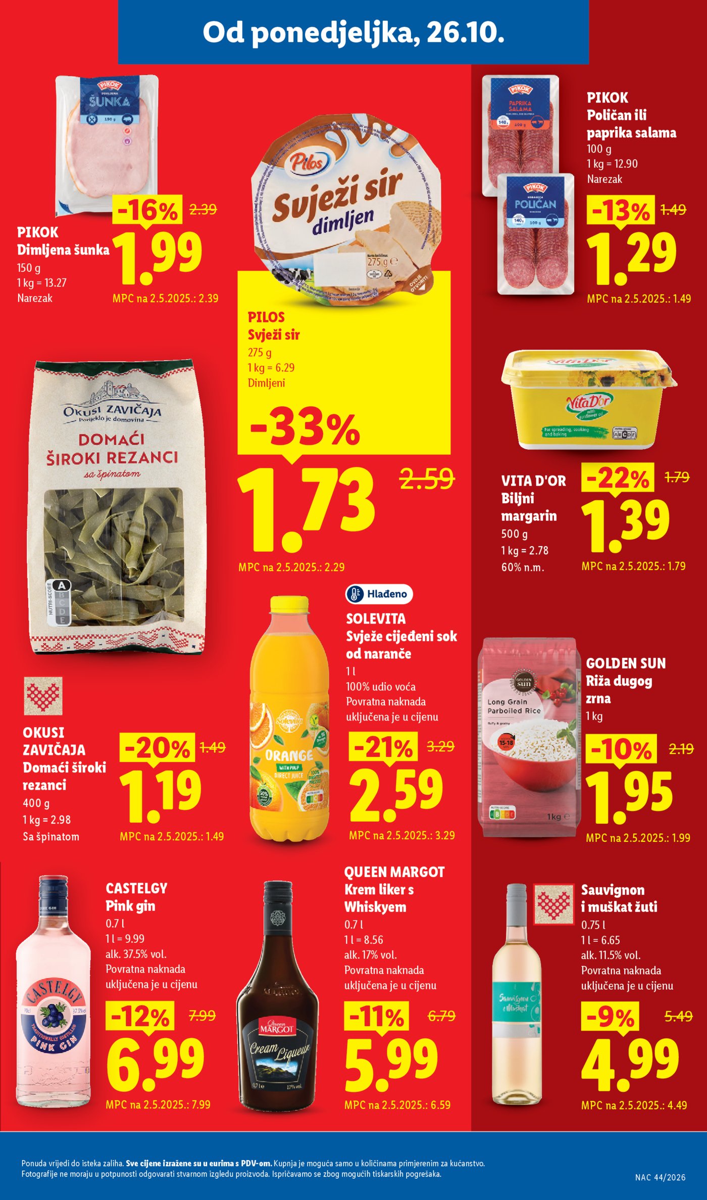Lidl katalog Super ponuda od ponedjeljka 26.10.-01.11.2026.
