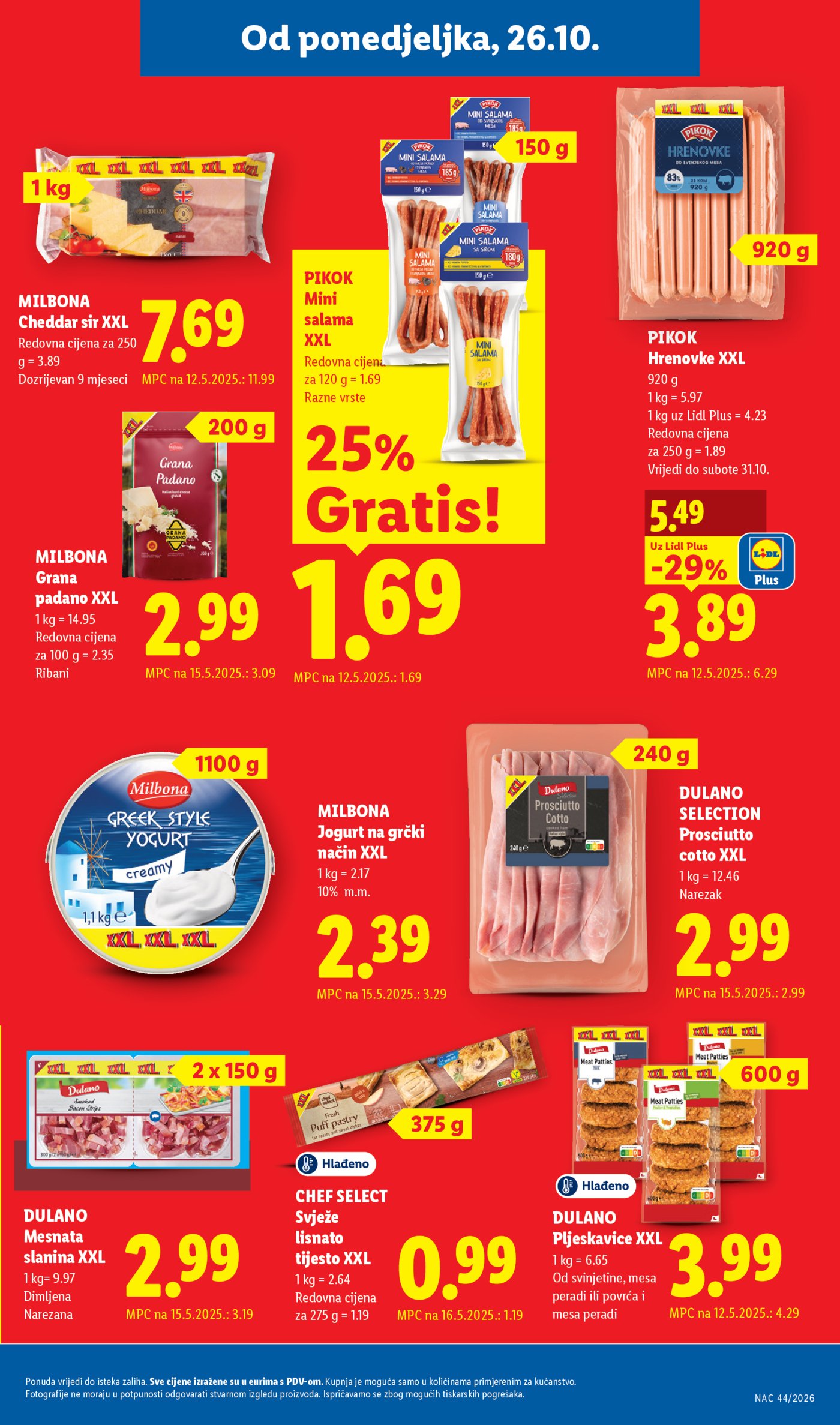 Lidl katalog Super ponuda od ponedjeljka 26.10.-01.11.2026.