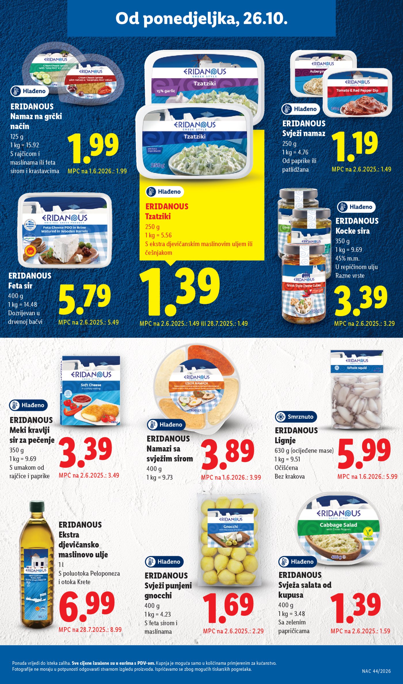 Lidl katalog Super ponuda od ponedjeljka 26.10.-01.11.2026.